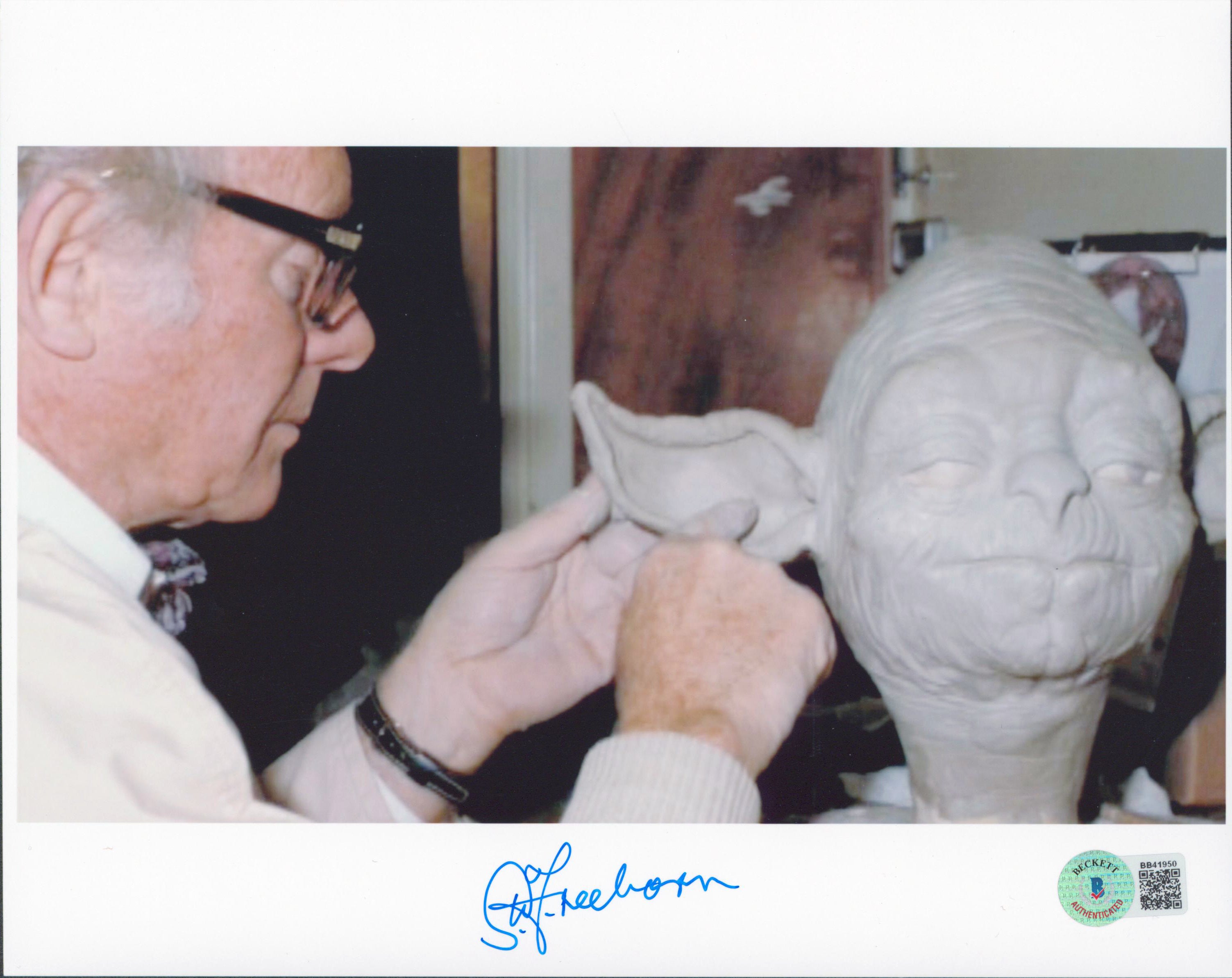 Stuart Freeborn Star Wars Authentic Signed 8x10 Photo Autographed BAS #BB41950