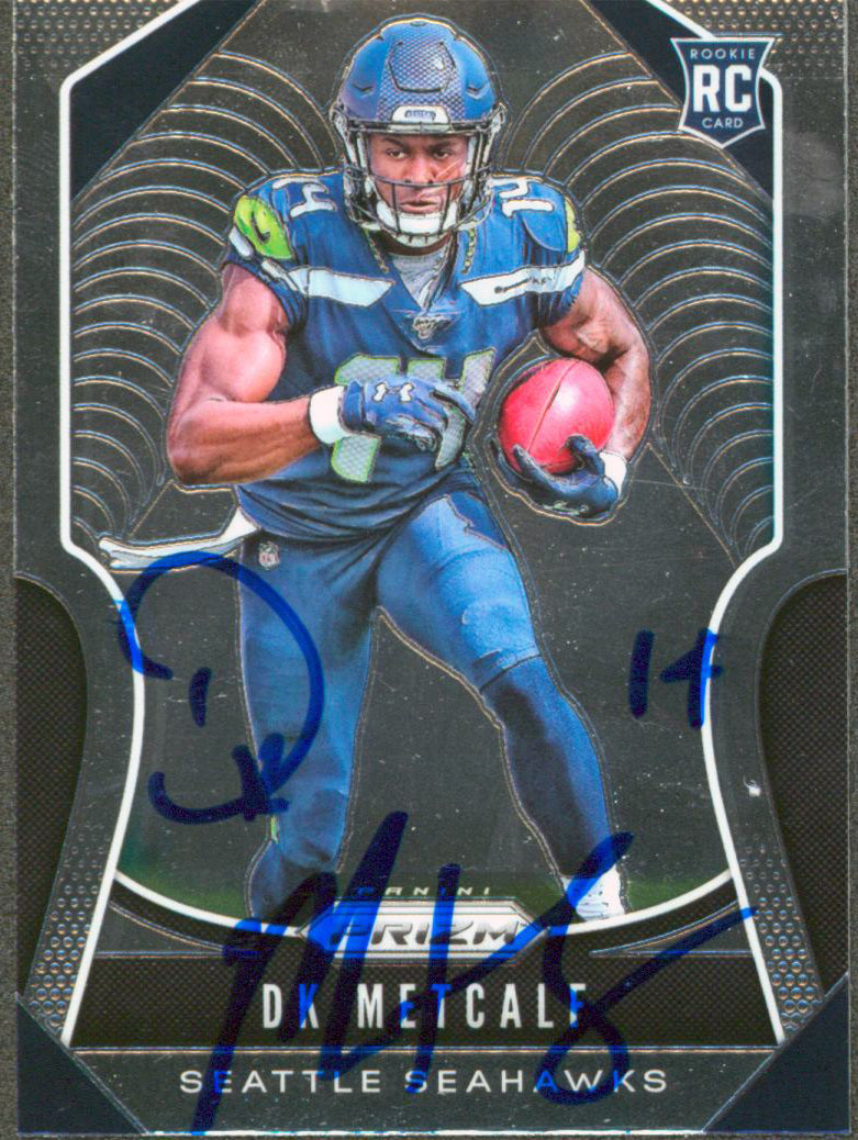 Seahawks DK Metcalf Authentic Signed 2019 Panini #343 Rookie Card BAS #WP68541