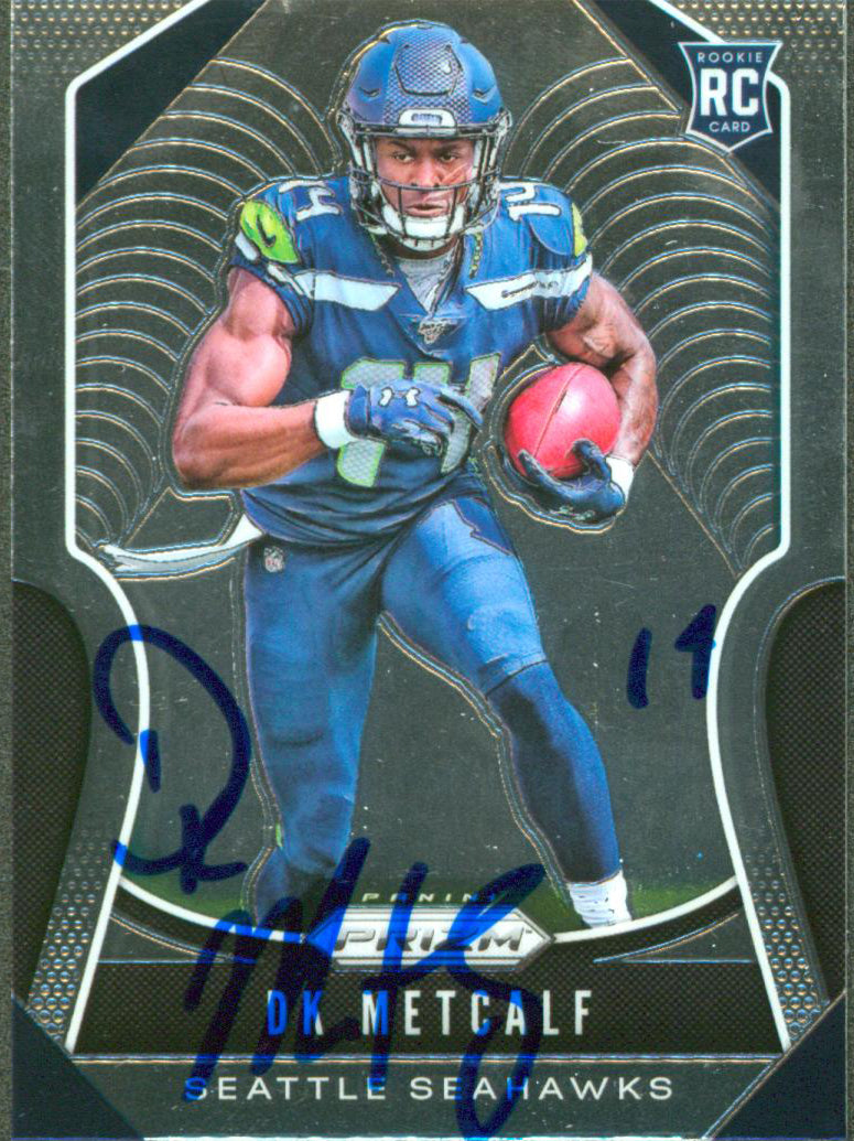 Seahawks DK Metcalf Authentic Signed 2019 Panini #343 Rookie Card BAS #WP68540
