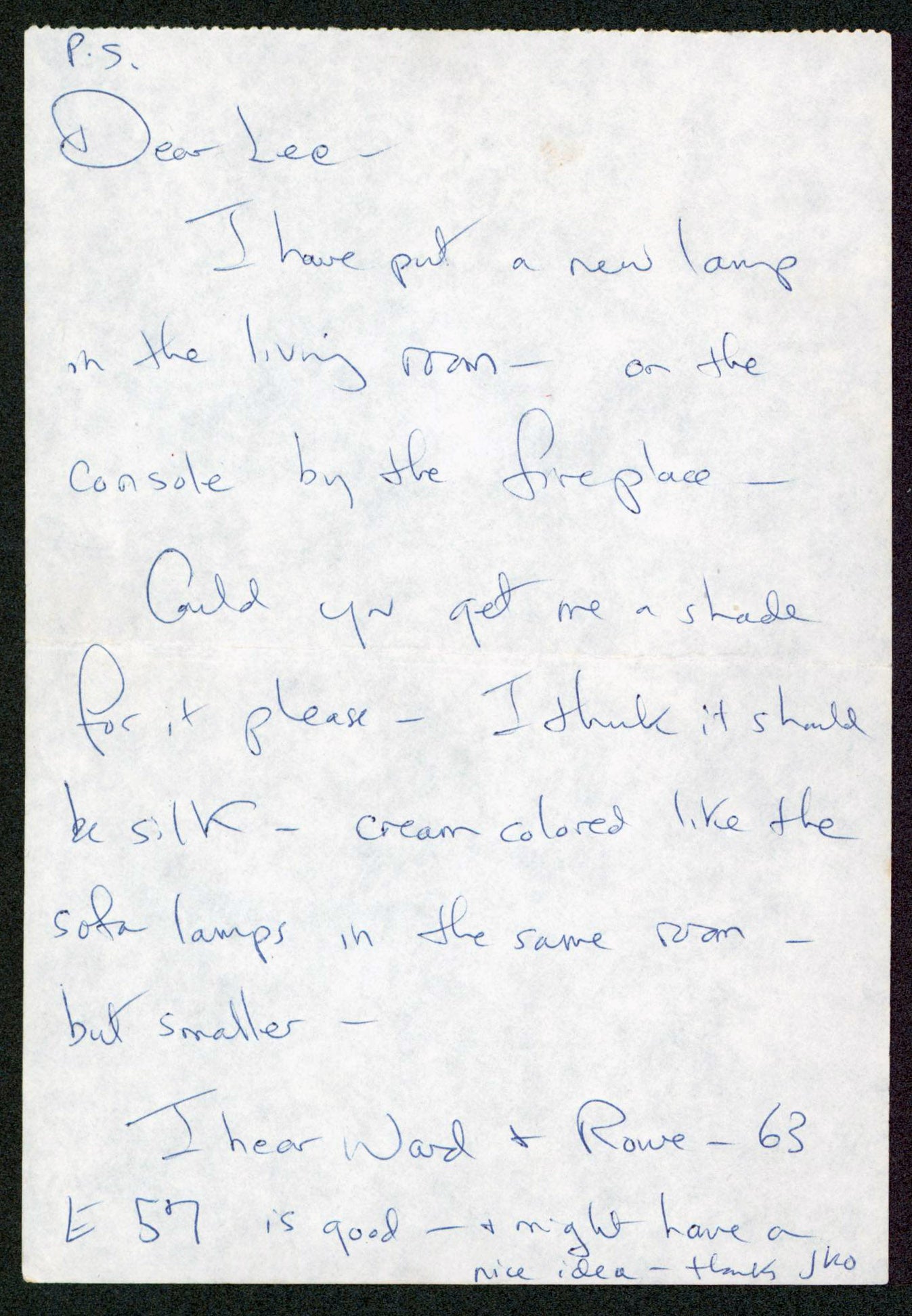 Jacqueline Onasis Kennedy Signed 4.25x6.25 Handwritten Letter BAS #AB14362