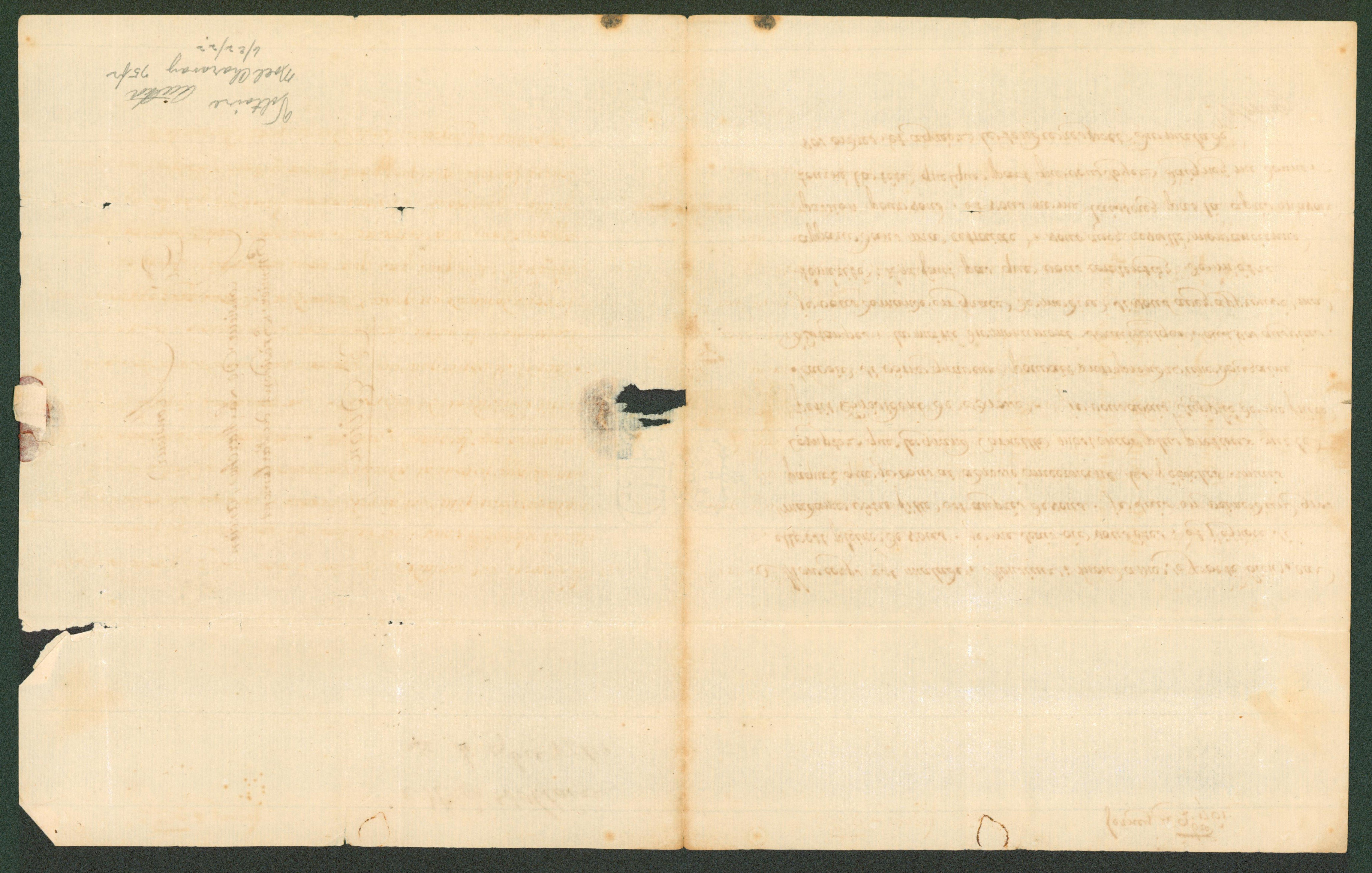 Voltaire Authentic Signed 7.5x9.25 1761 Handwritten Letter BAS #AB14371