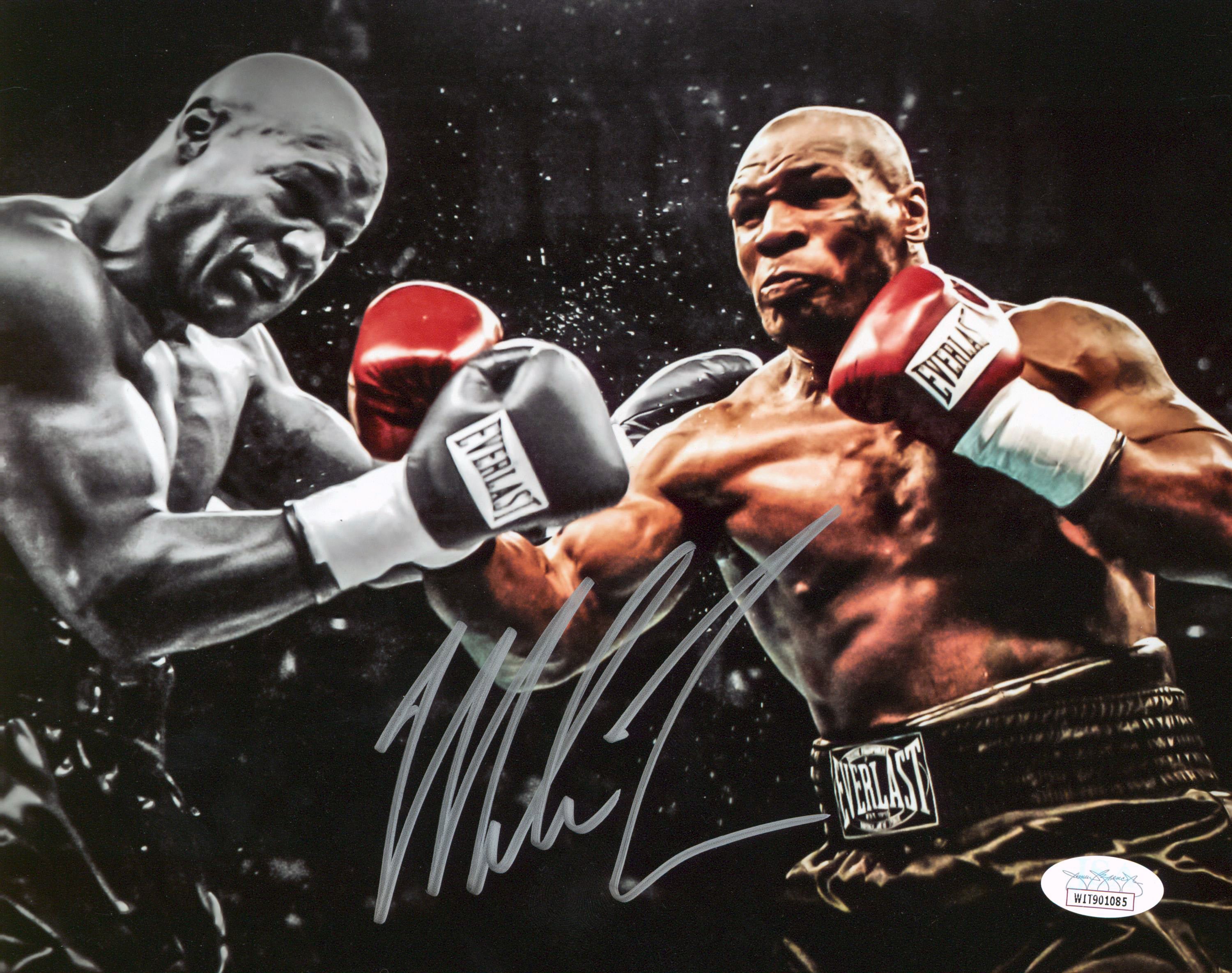 Mike Tyson Authentic Signed 8x10 Vs Clifford Etienne Photo JSA Witness