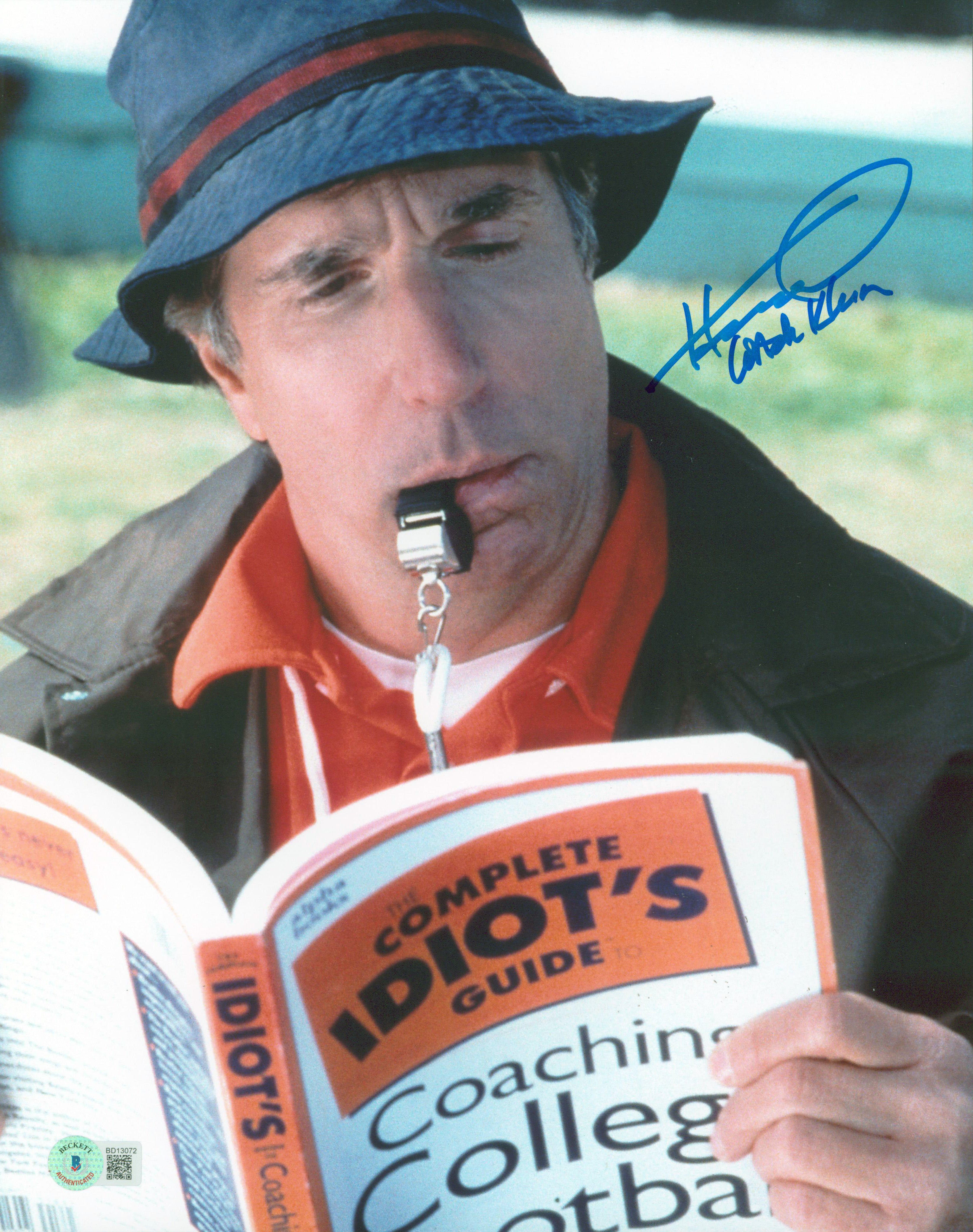 Henry Winkler The Waterboy Coach Klein Authentic Signed 11x14 Photo BAS #BD13072