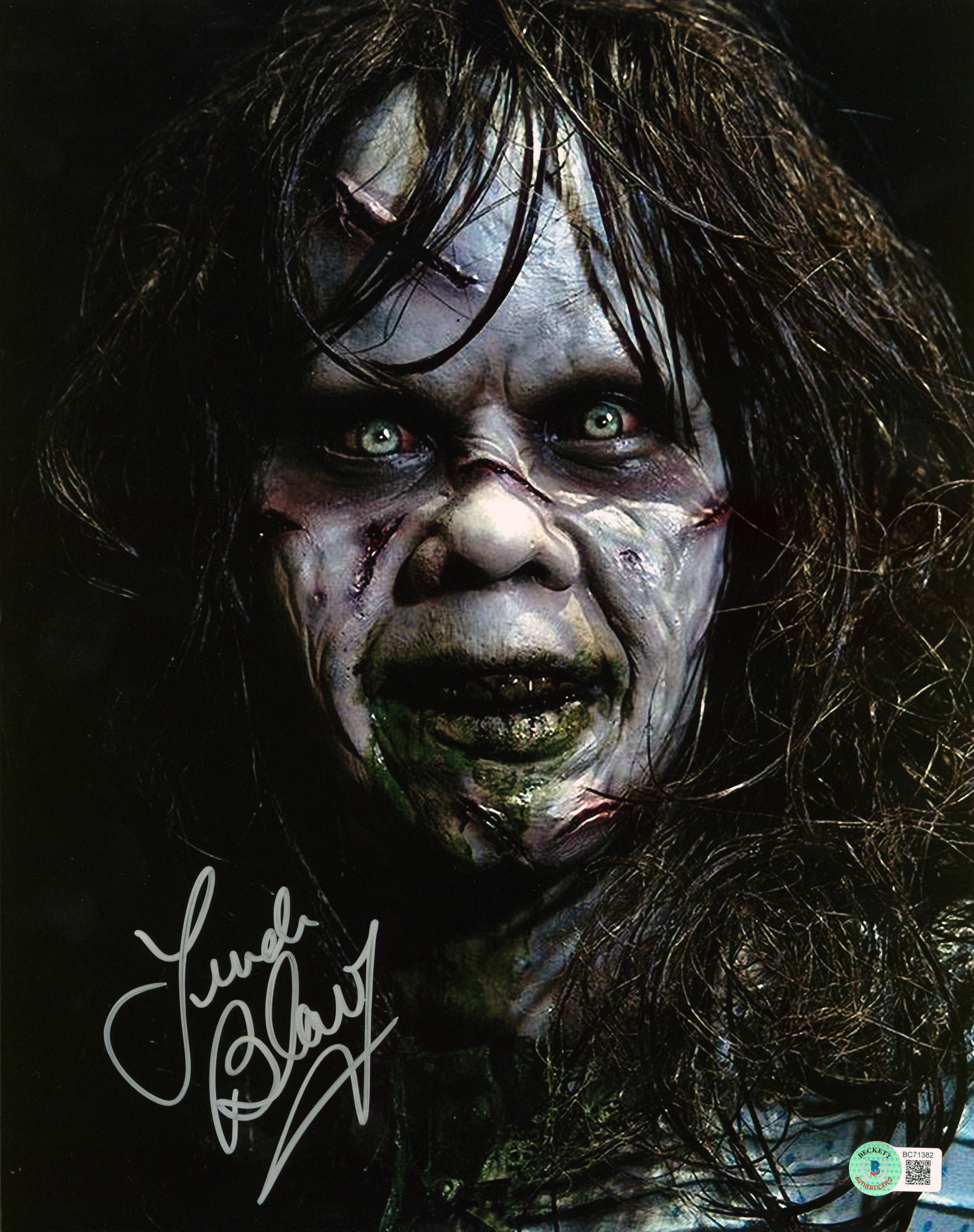 Linda Blair The Exorcist Authentic Signed 11x14 Vertical Face Photo BAS