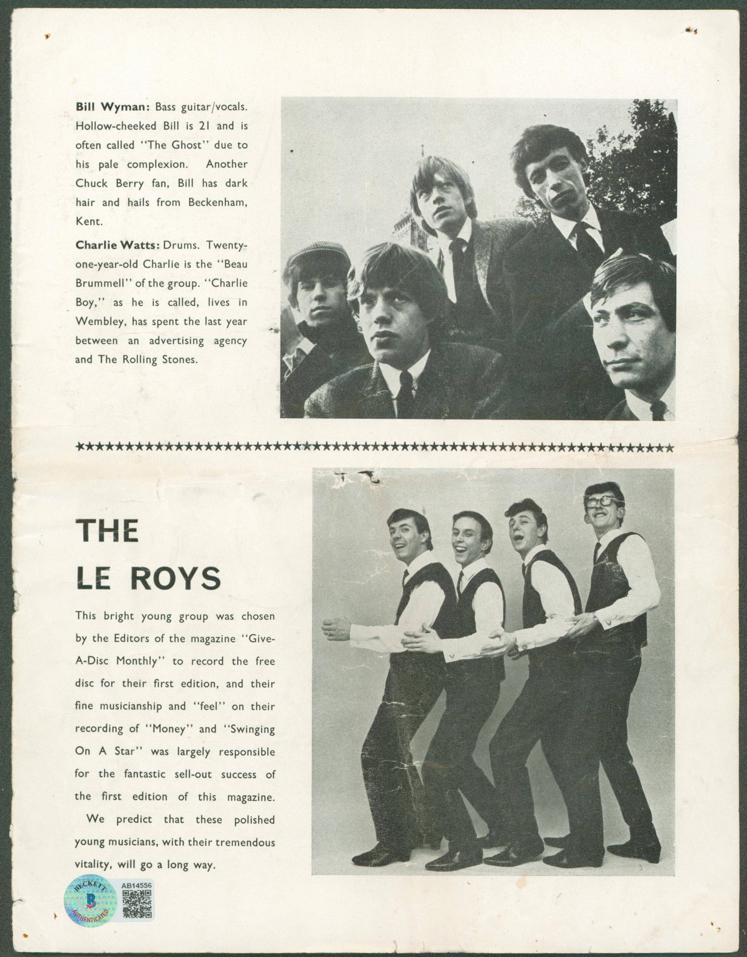 Swinging Blue Jeans (4) Ellis, Kuhlke, Braid & Ennis Signed Magazine Page BAS