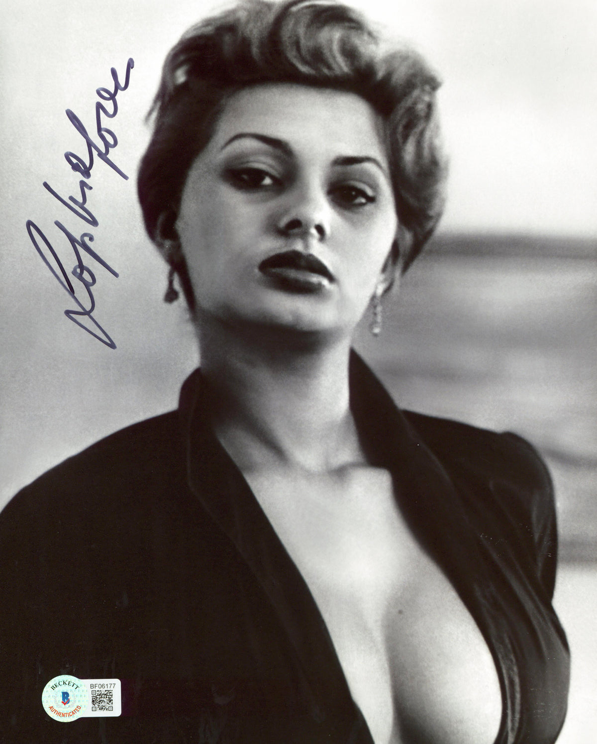 Sophia Loren Two Women Authentic Signed 8x10 Sexy Photo Autographed BAS #BF06177