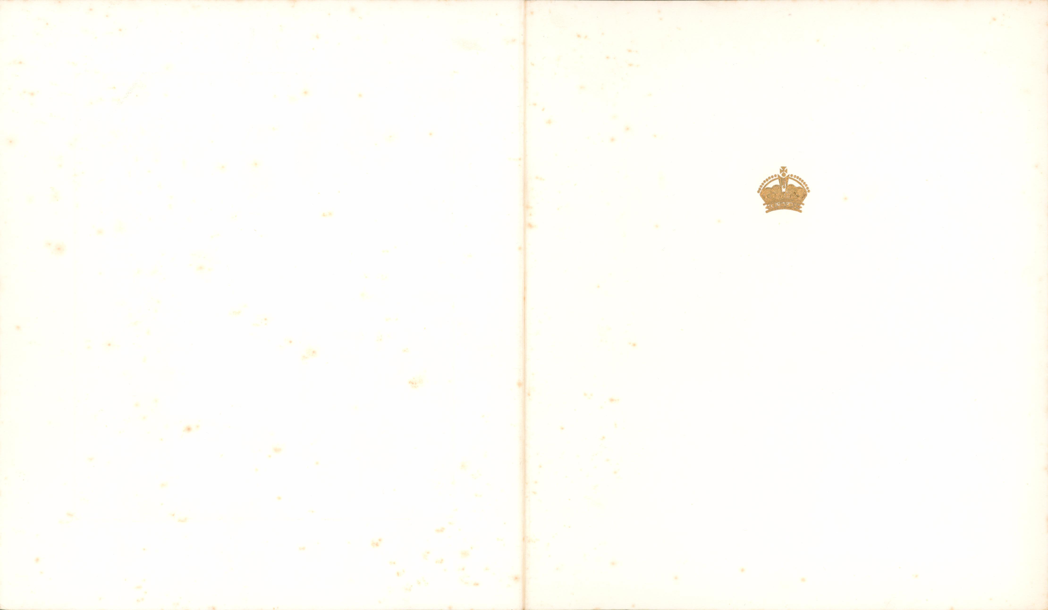 Queen Mother Elizabeth Authentic Signed 8.5x14.75 Greeting Card BAS #AB14599