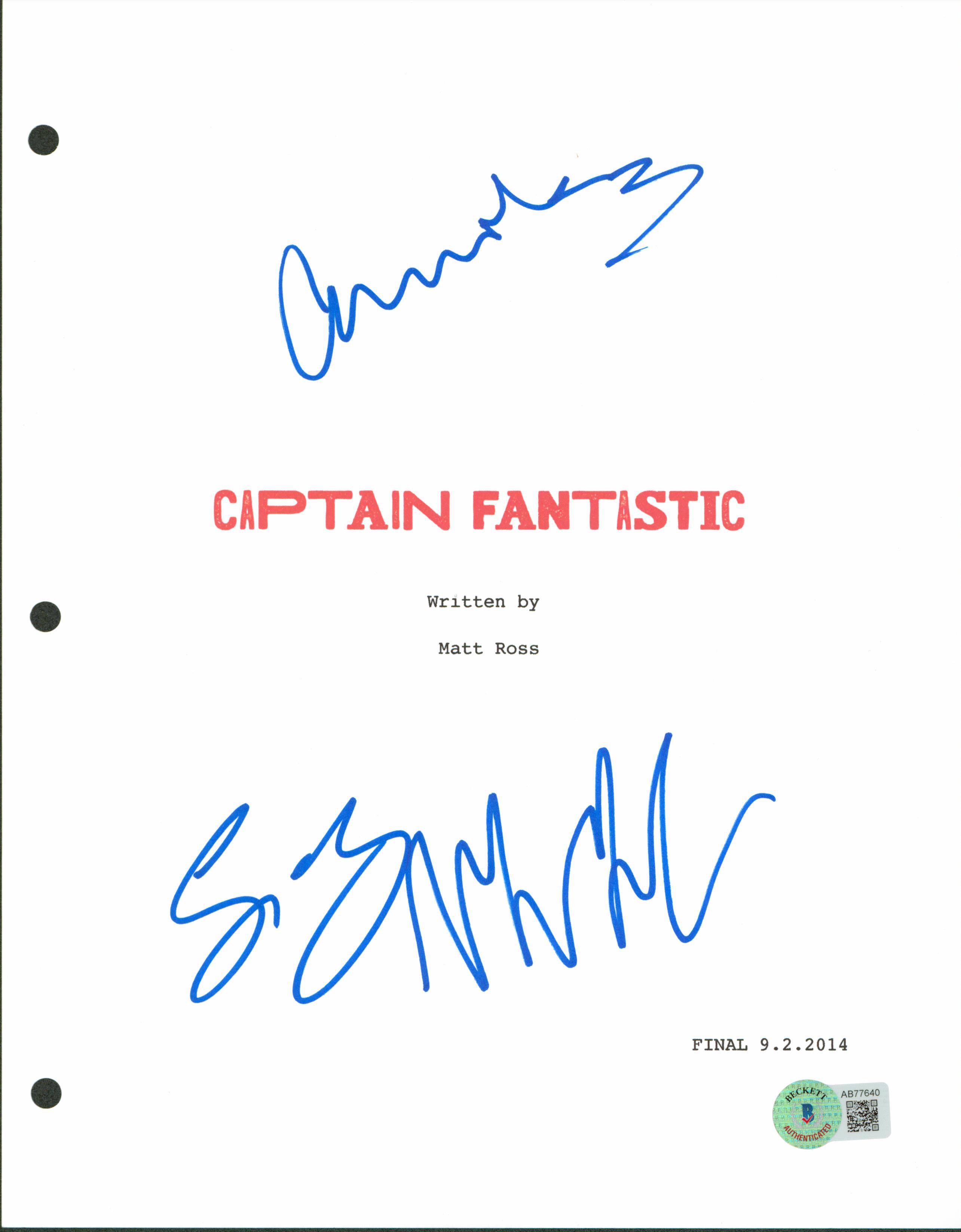 Captain Fantastic (3) MacKay, Hamilton & Basso Signed Script Cover BAS #AB77640