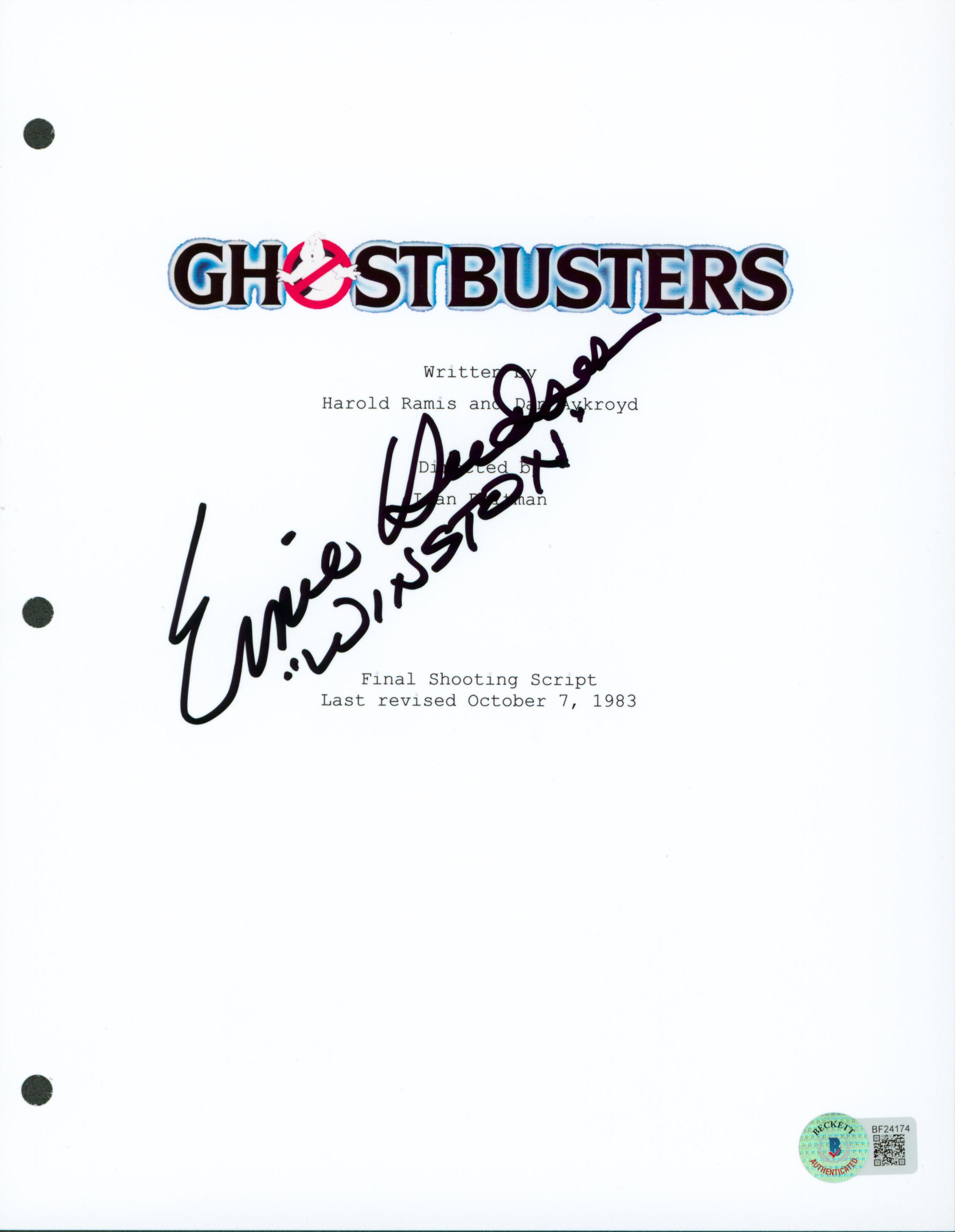 Ernie Hudson Authentic Signed 8.5x11 Ghostbusters Script Cover BAS #BF24174