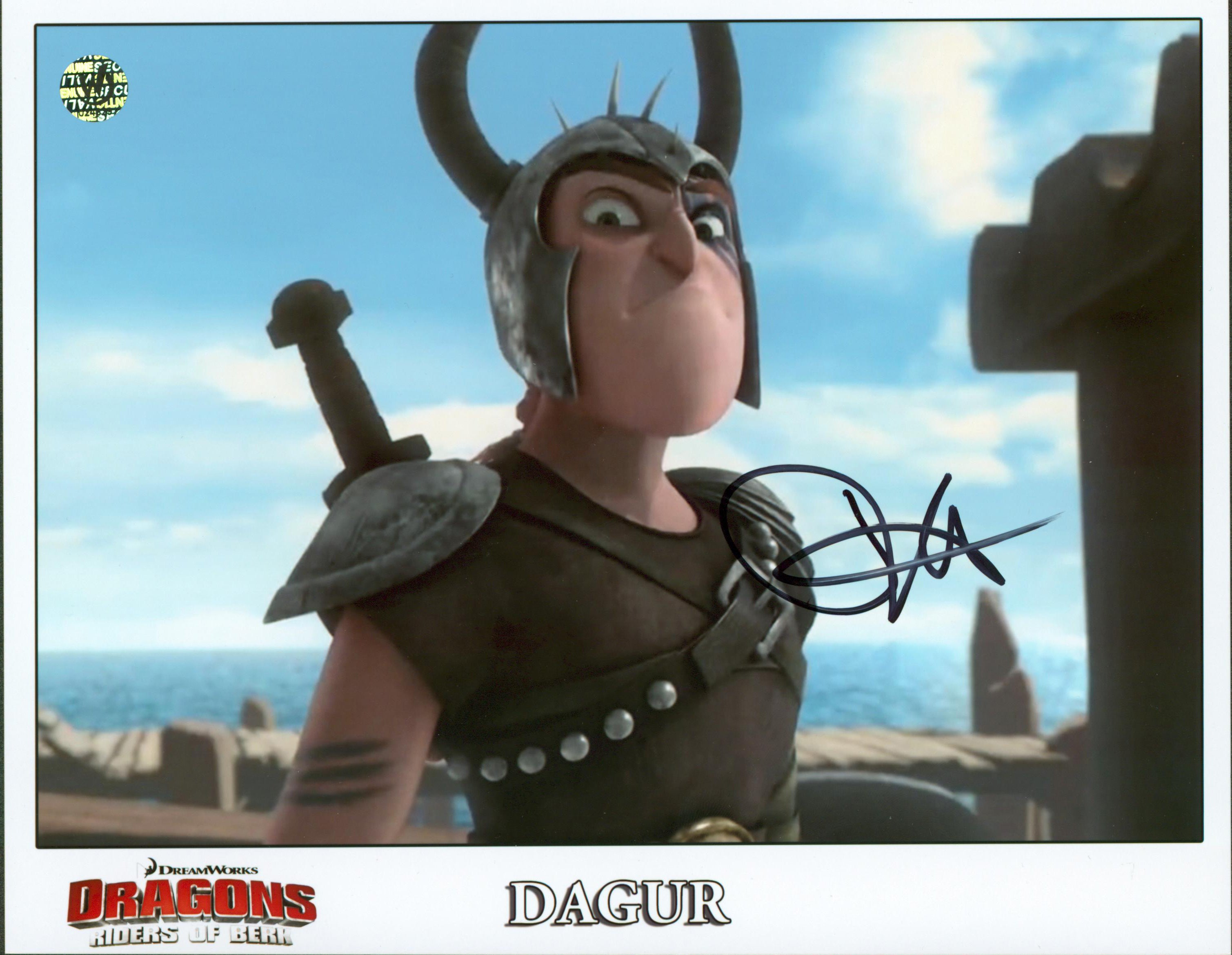 David Faustino Dragons Riders Of Berk Authentic Signed 8x10 Photo Wizard World