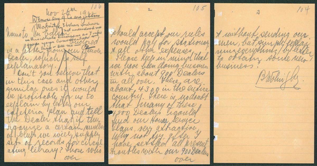 Thomas Edison Signed 5x8 Handwritten Note On 3 Page Letter from BAS #AB77871