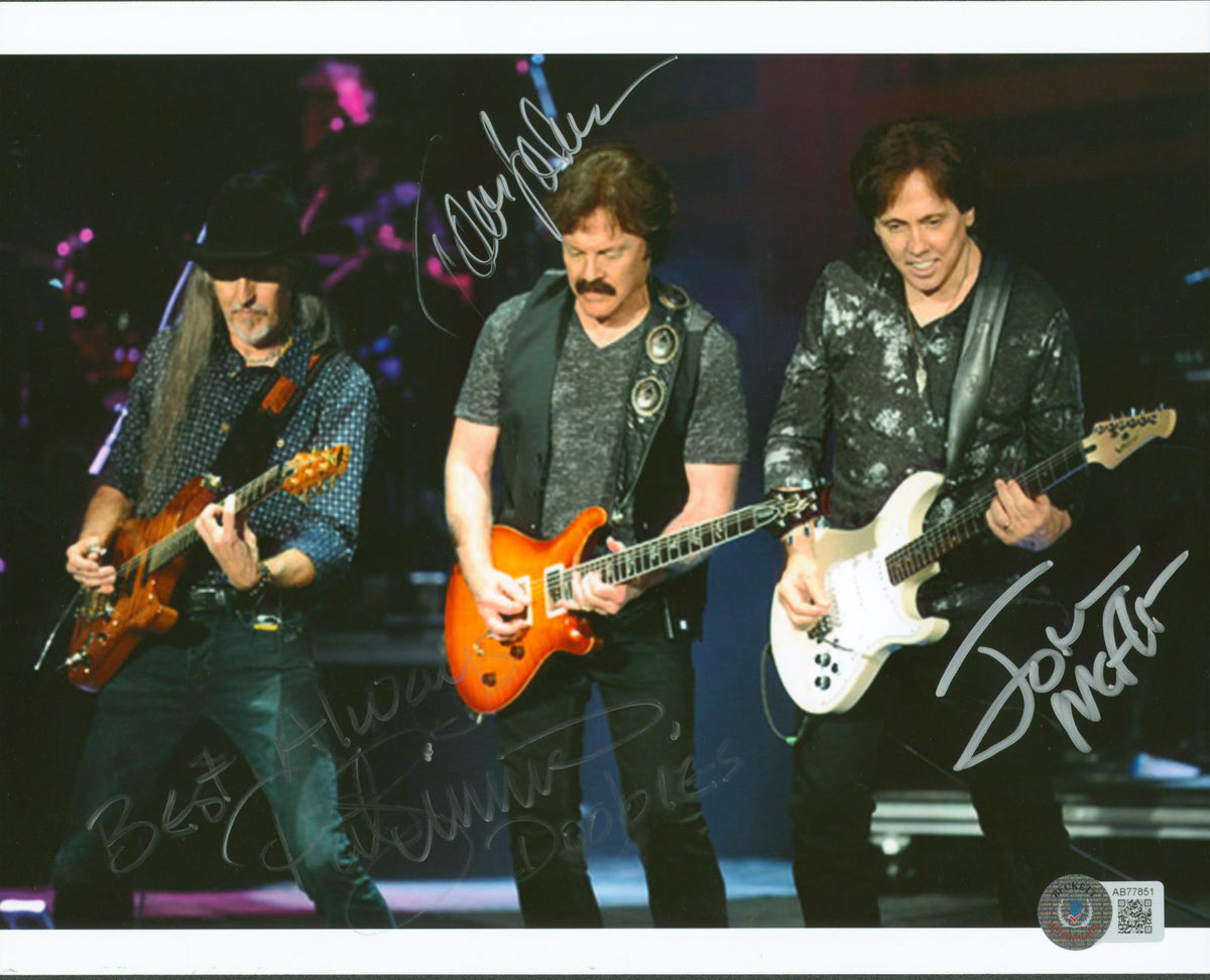 The Doobie Brothers (3) Johnston, Simmons & McFee Signed 8x10 Photo BAS #AB77851