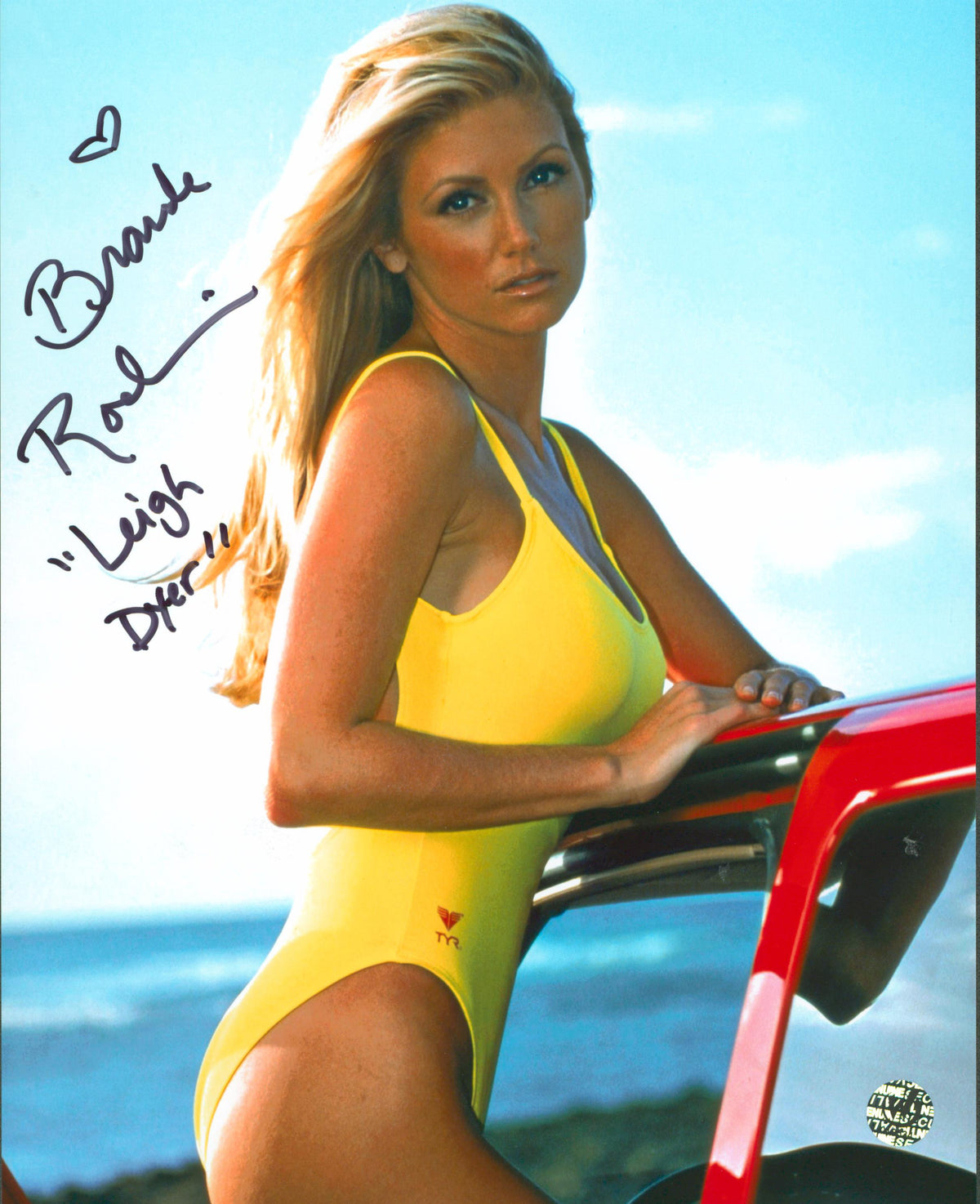 Brande Roderick Baywatch "Leigh Dyer" Signed 8x10 Sexy Photo Wizard World 2