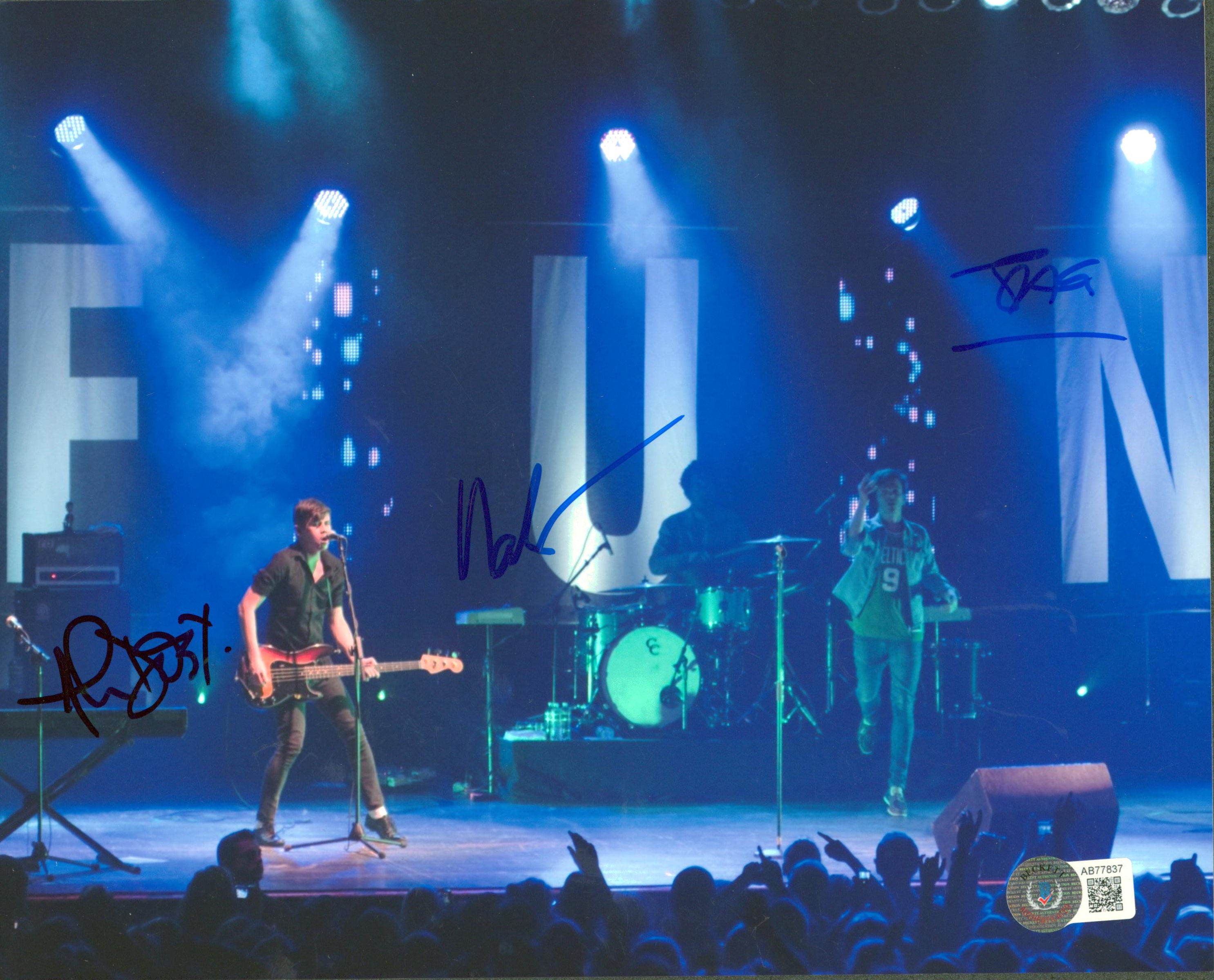 Fun (3) Ruess, Antonoff & Dost Fun Authentic Signed 8x10 Photo BAS #AB77837