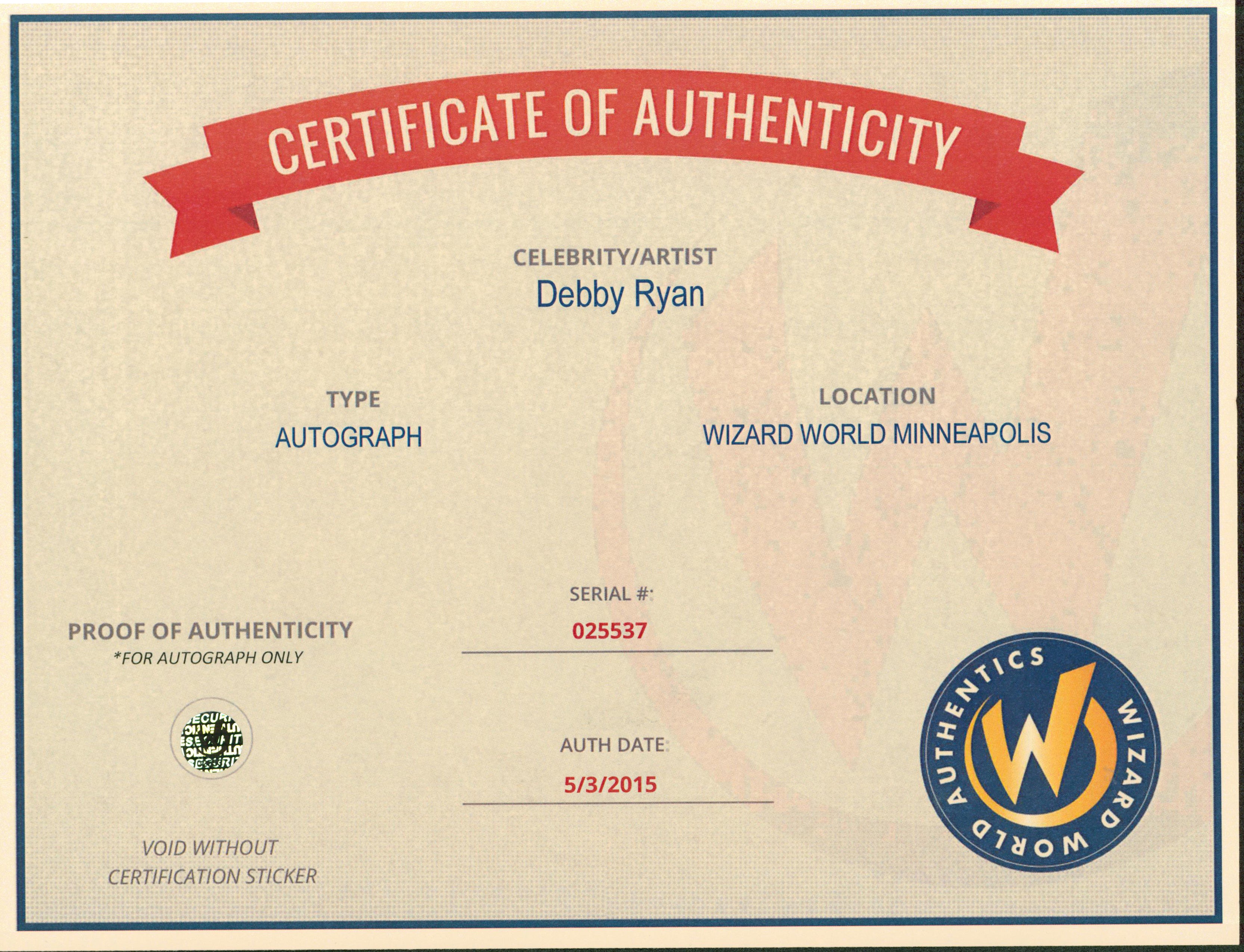 Debby Ryan Jessie Authentic Signed 8x10 Photo Autographed Wizard World #025537