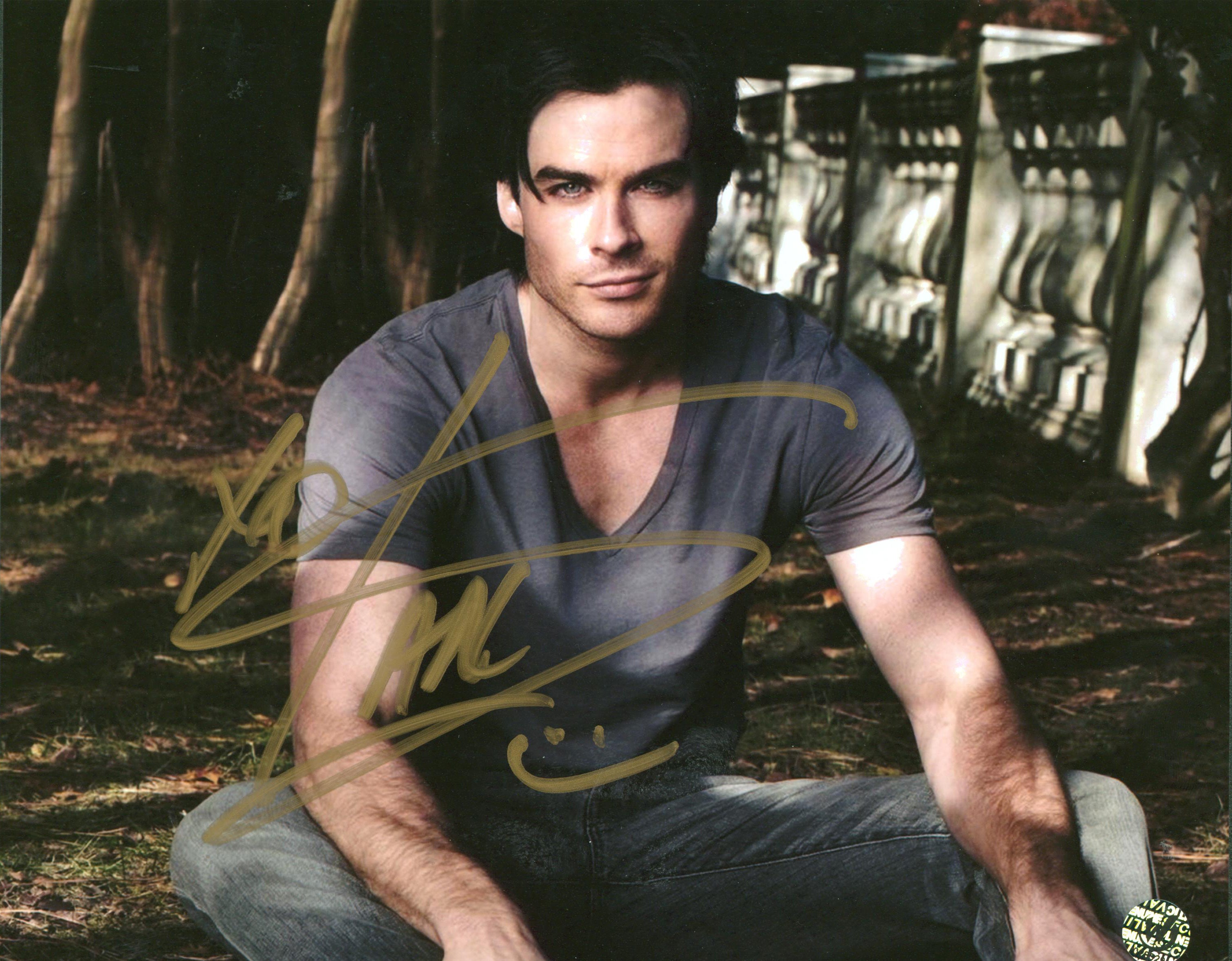 Ian Somerhalder The Vampire Diaries Authentic Signed 8x10 Photo Wizard World