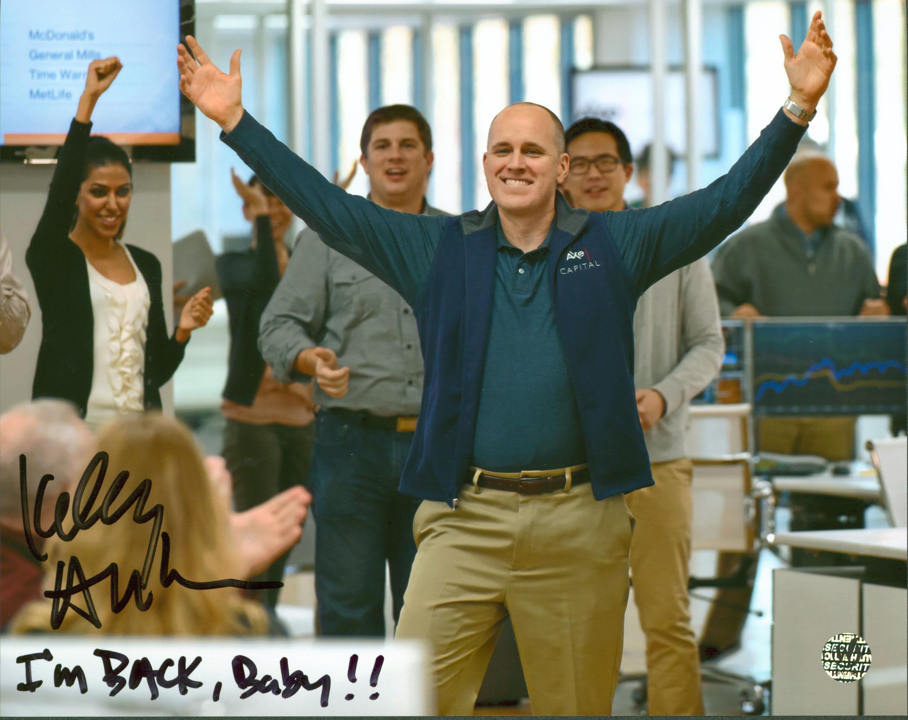 Kelly AuCoin Billions "I'm Back, Baby!!" Signed 8x10 Photo Wizard World #017718