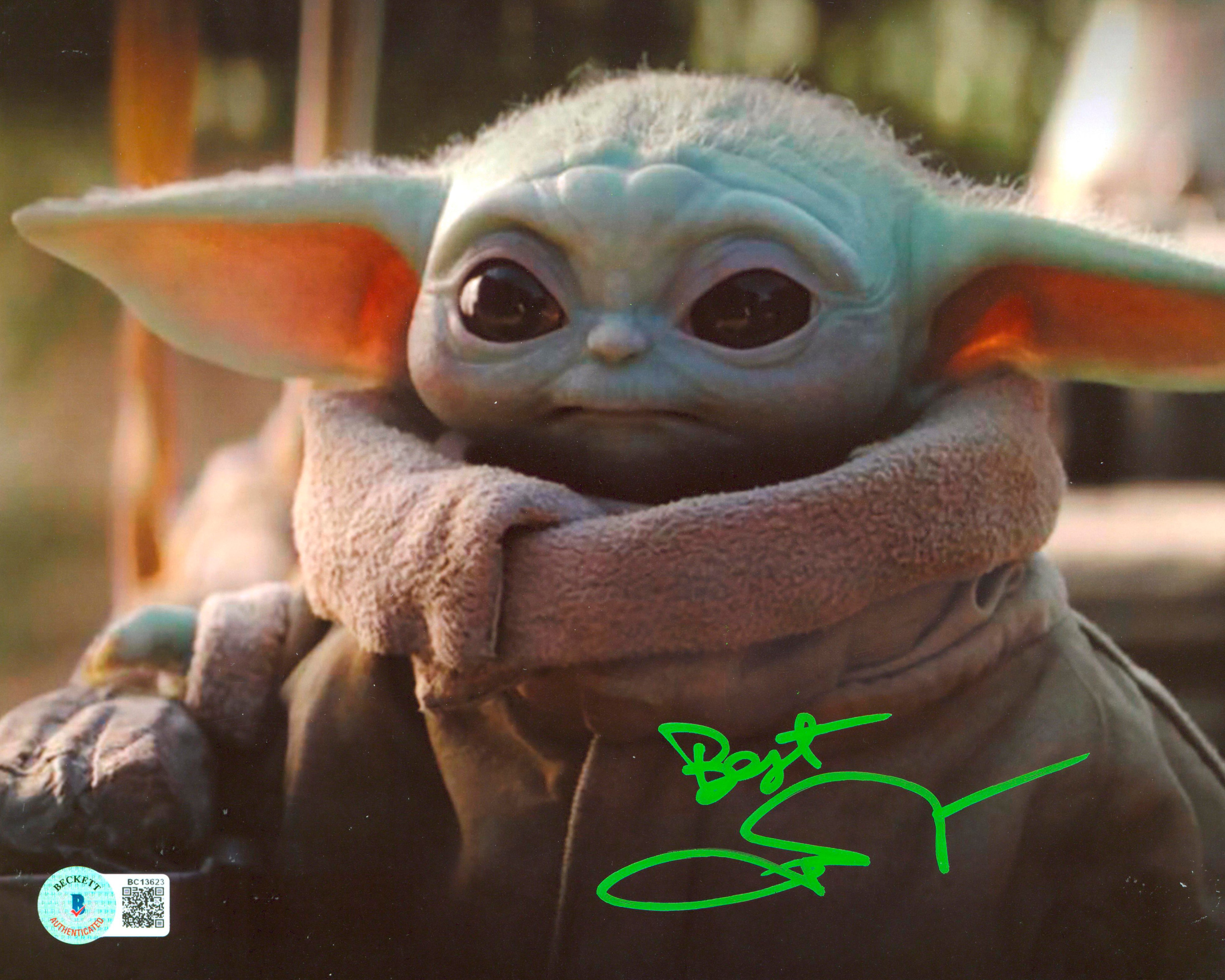 John Rosengrant The Mandalorian "Best" Authentic Signed 8x10 Photo BAS #BC13623