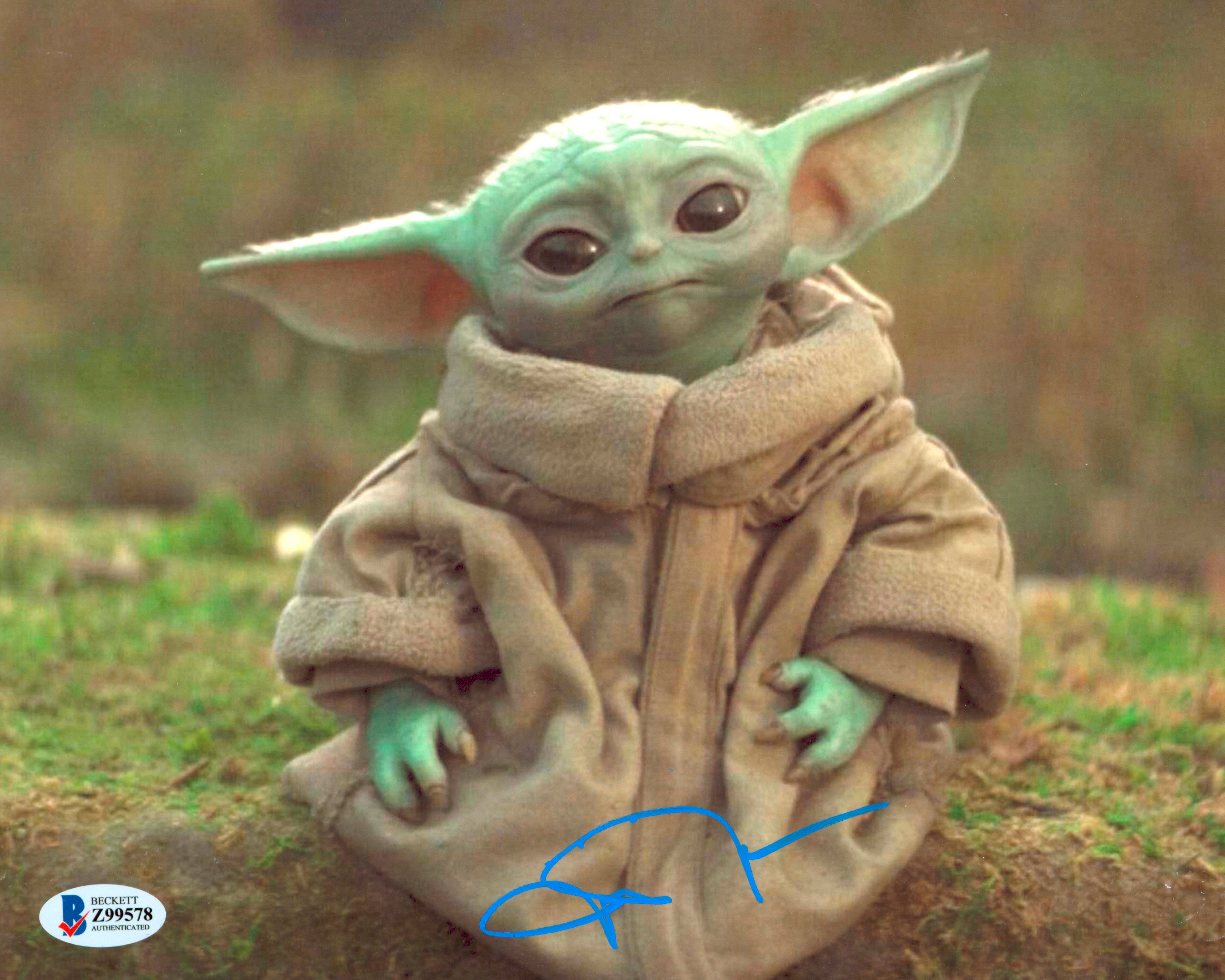 John Rosengrant The Mandalorian Authentic Signed 8x10 Photo BAS #Z99578