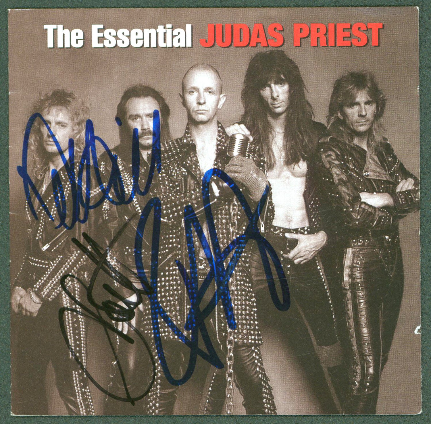 Judas Priest (3) Halford, Hill & Travis Authentic Signed Cover BAS #AB77864