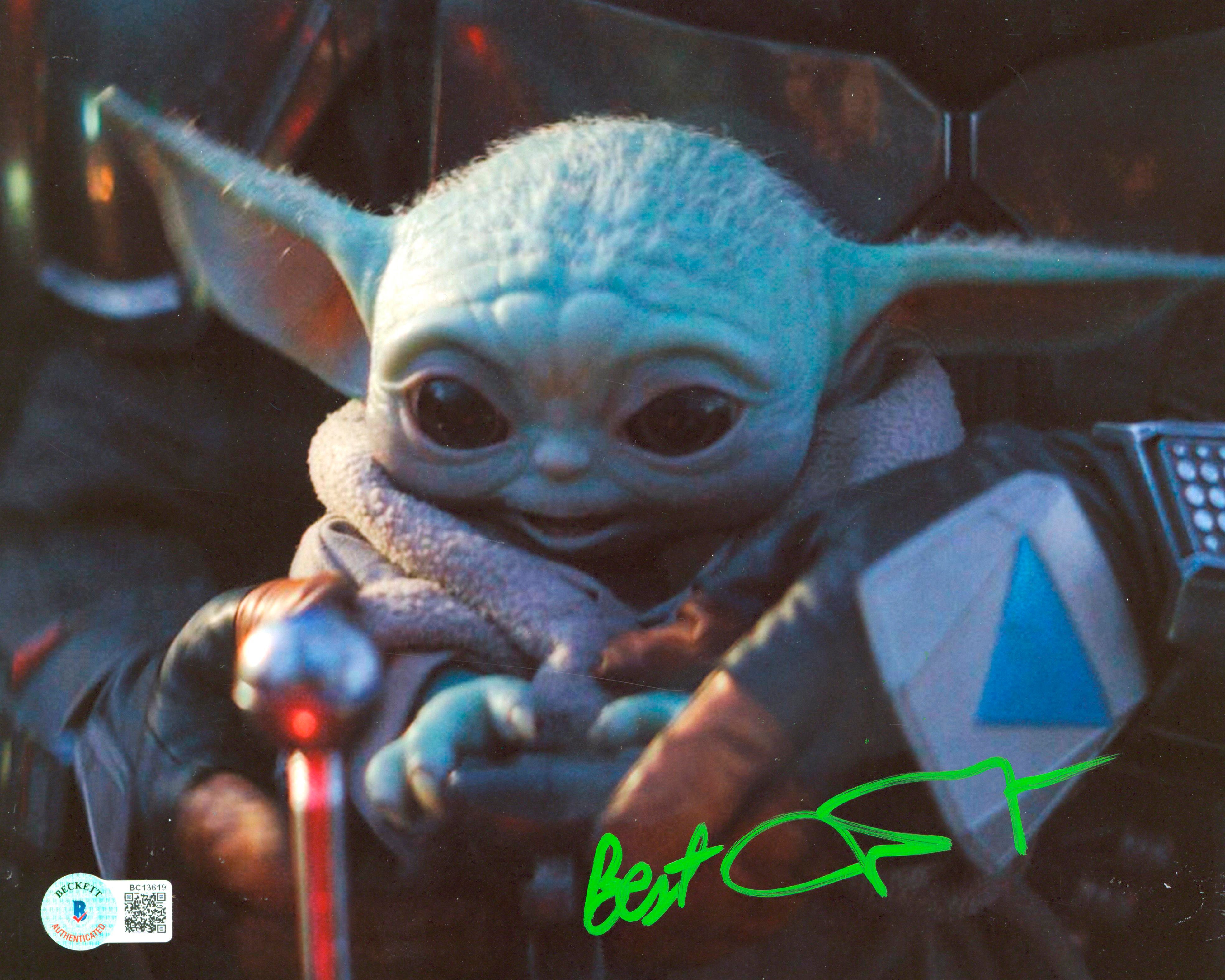 John Rosengrant The Mandalorian "Best" Authentic Signed 8x10 Photo BAS #BC13619