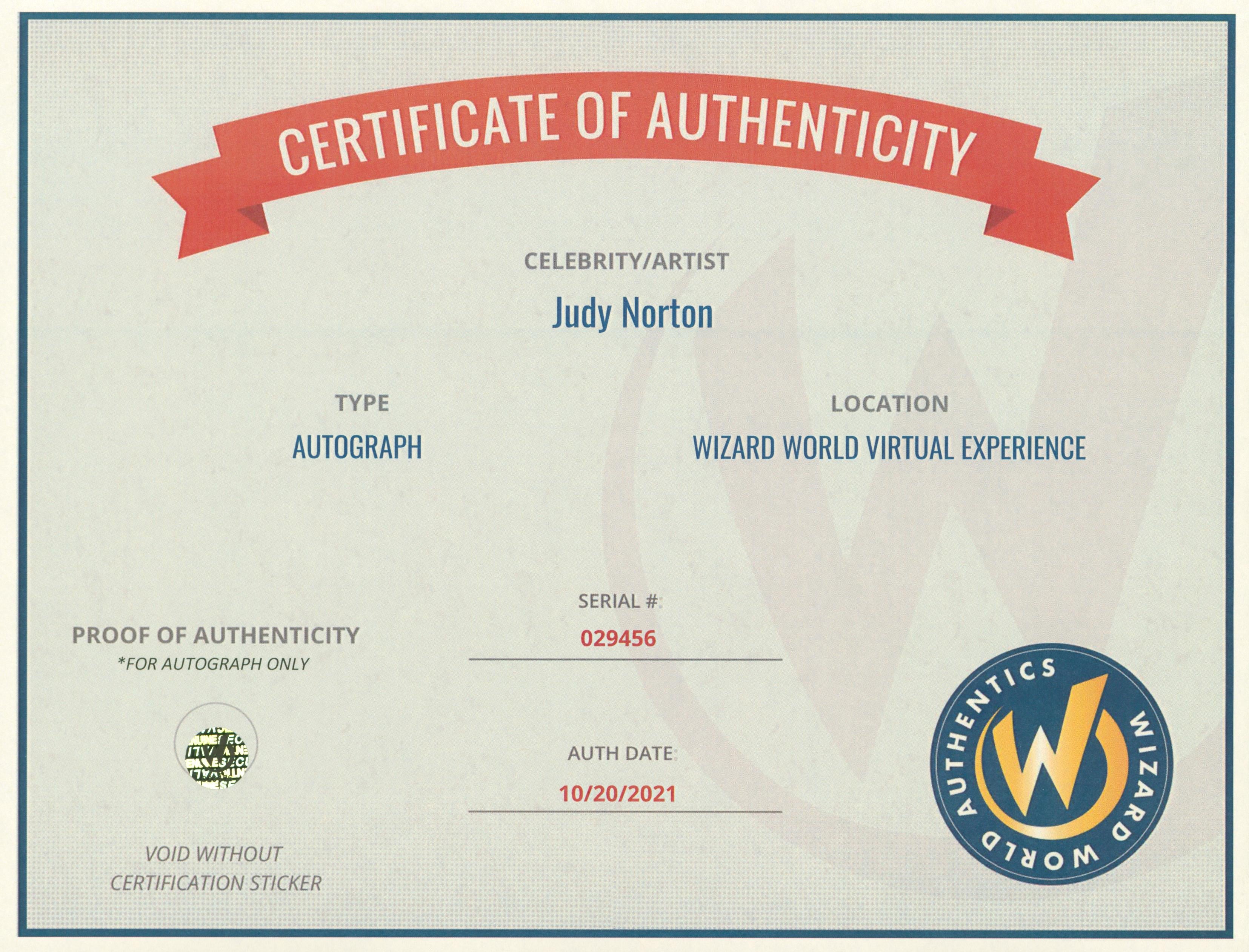 Judy Norton The Waltons Authentic Signed 8x10 Photo Autographed Wizard World 2