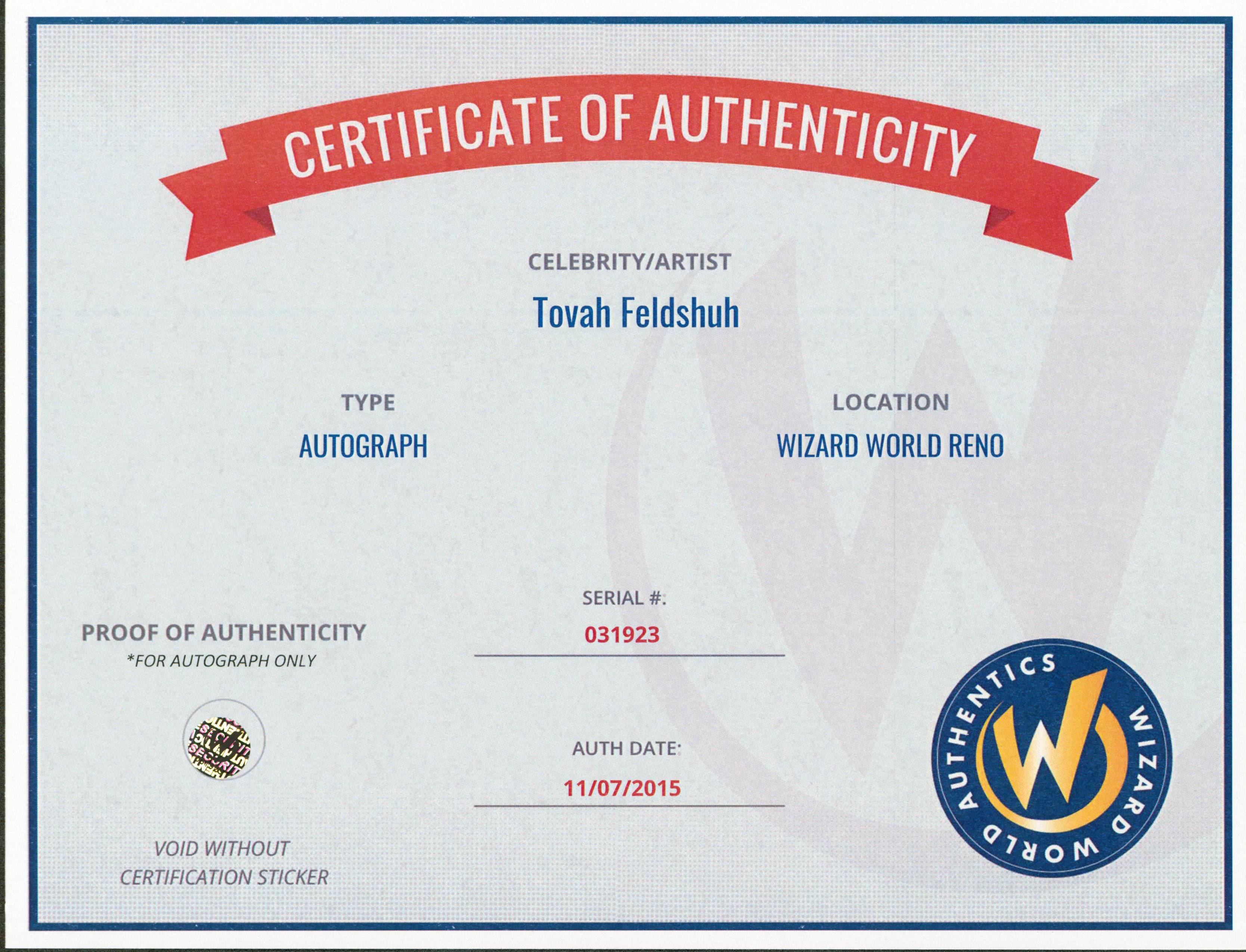 Tovah Feldshuh The Walking Dead Authentic Signed 8x10 Photo Wizard World 5