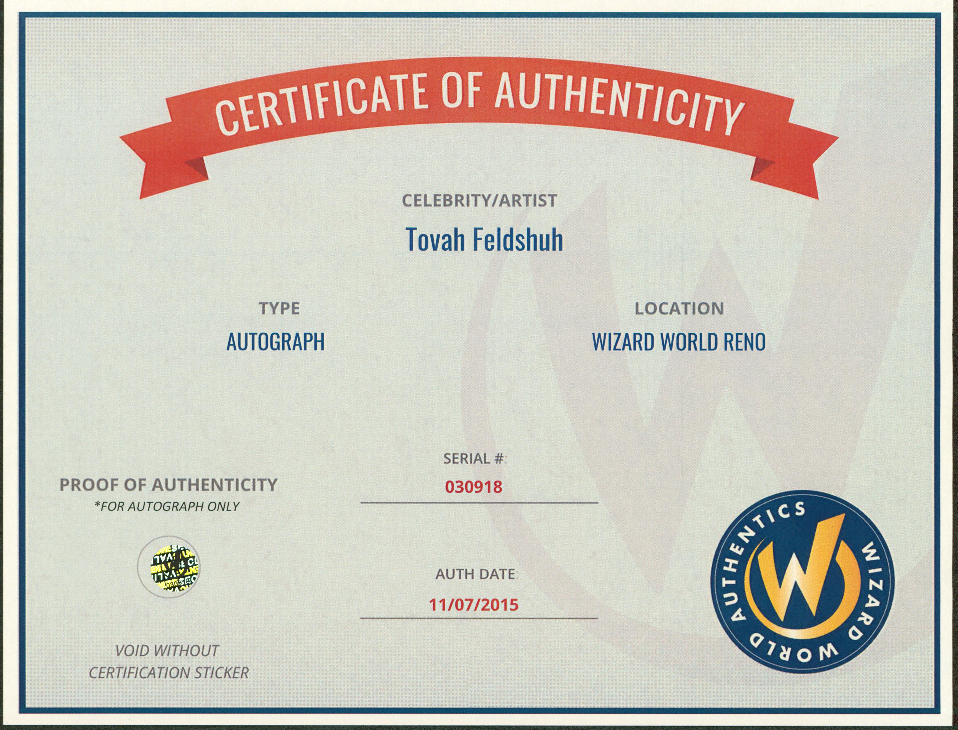 Tovah Feldshuh The Walking Dead Authentic Signed 8x10 Photo Wizard World 14