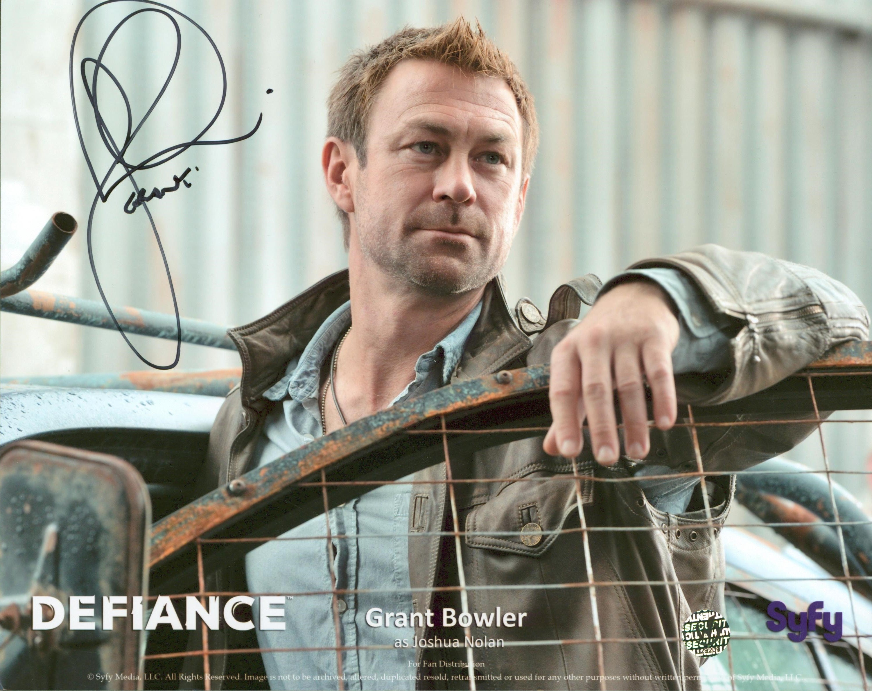 Grant Bowler Defiance Authentic Signed 8x10 Photo Autographed Wizard World 2