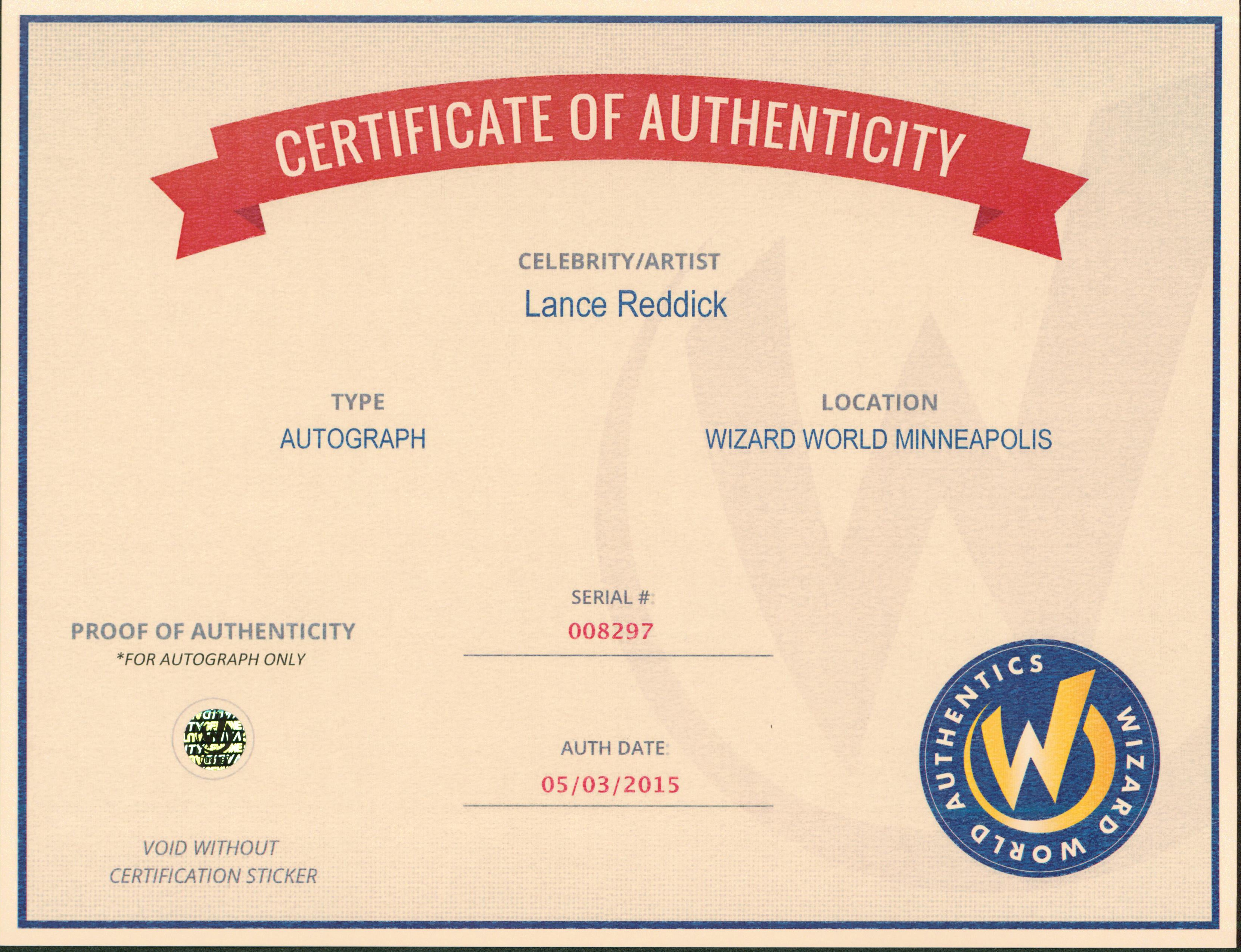 Lance Reddick LOST Authentic Signed 8x10 Photo Wizard World