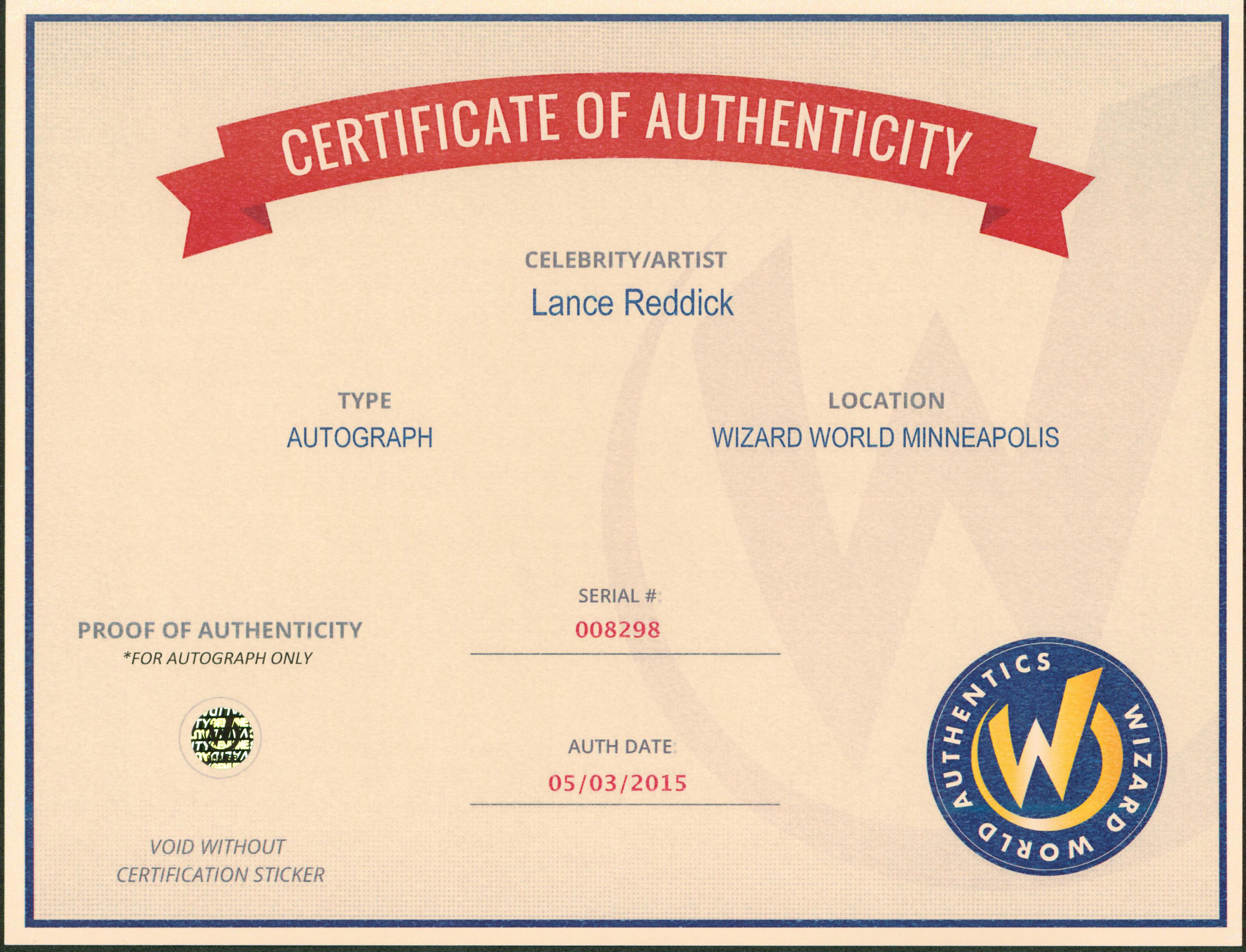 Lance Reddick The Wire Authentic Signed 8x10 Photo Autographed Wizard World 4