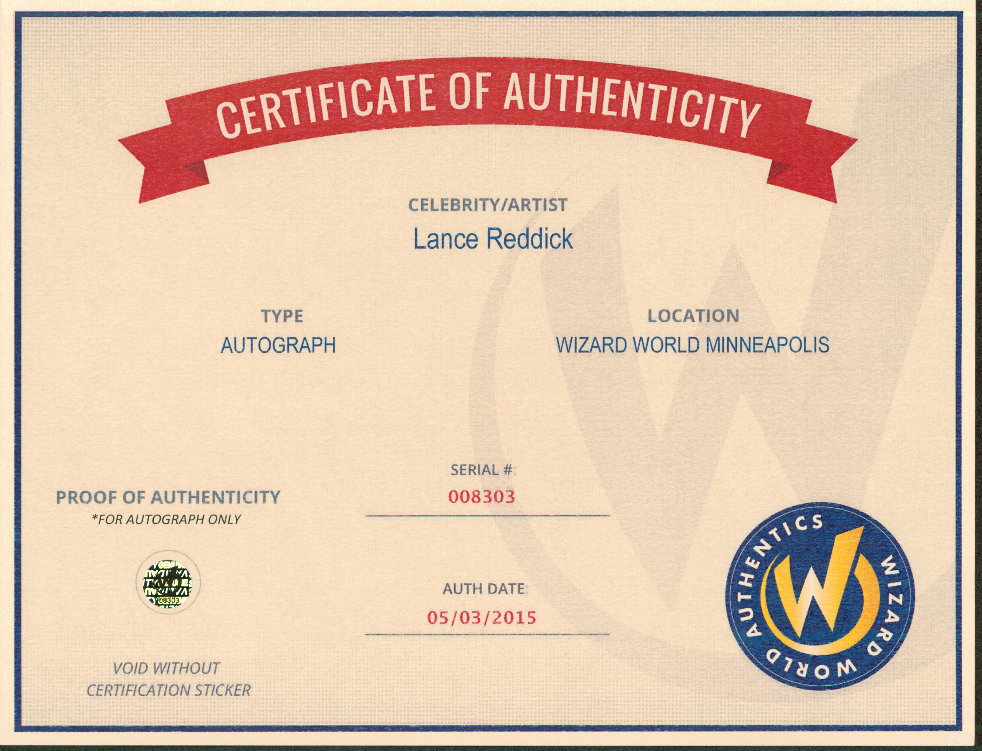 Lance Reddick The Wire Authentic Signed 8x10 Photo Autographed Wizard World 2