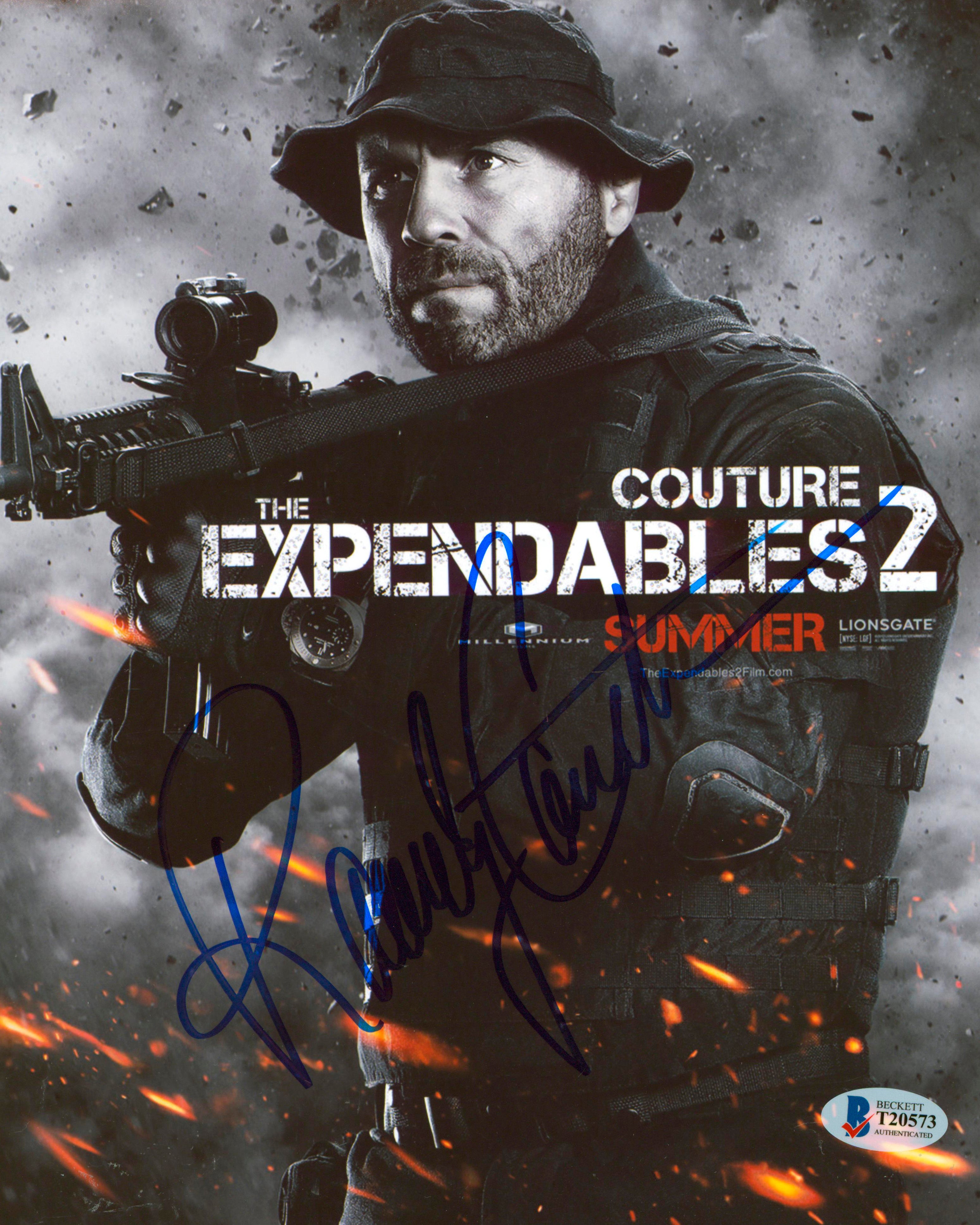 Randy Couture The Expendables 2 Authentic Signed 8x10 Photo BAS #T20573