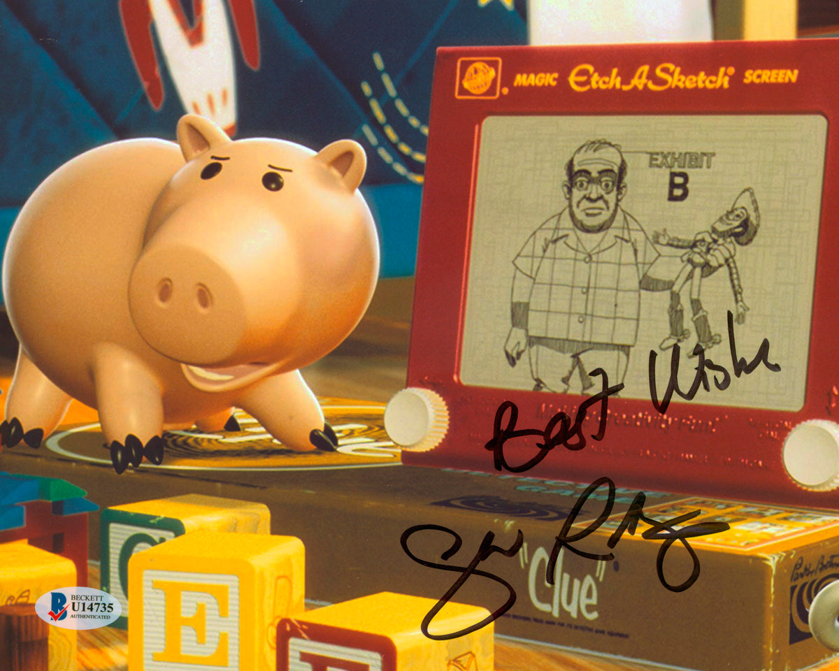 John Ratzenberger Toy Story "Best Wishes" Signed 8x10 Photo BAS #U14735