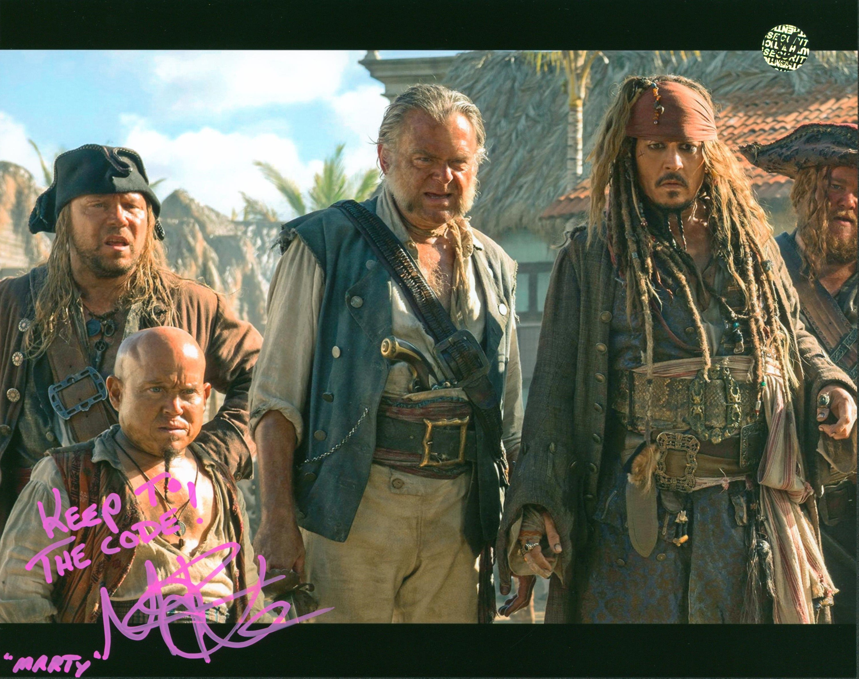 Martin Klebba Pirates Of The Caribbean Signed 8x10 Photo Wizard World #017934