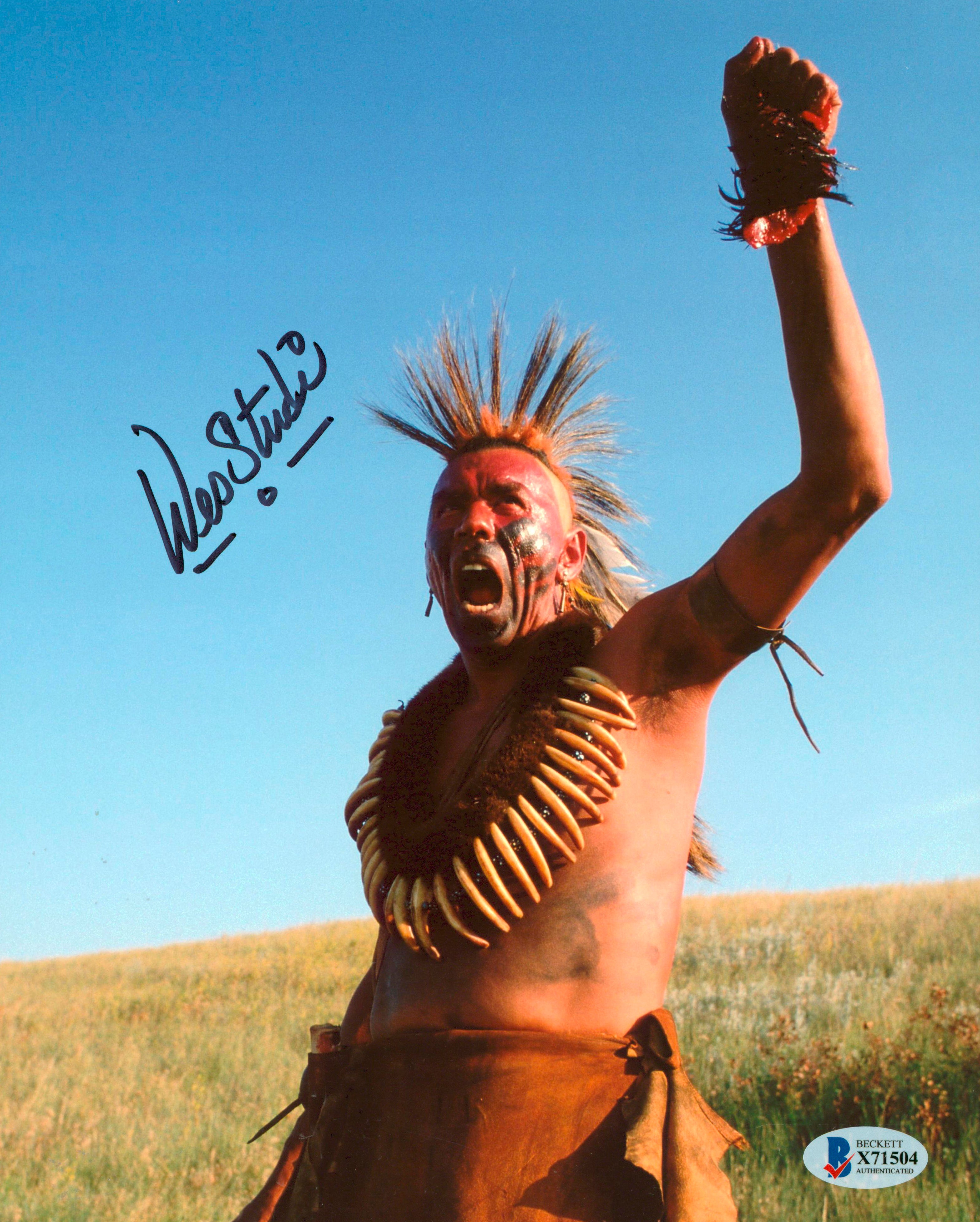 Wes Studi Dances with Wolves Authentic Signed 8x10 Photo Autographed BAS #X71504