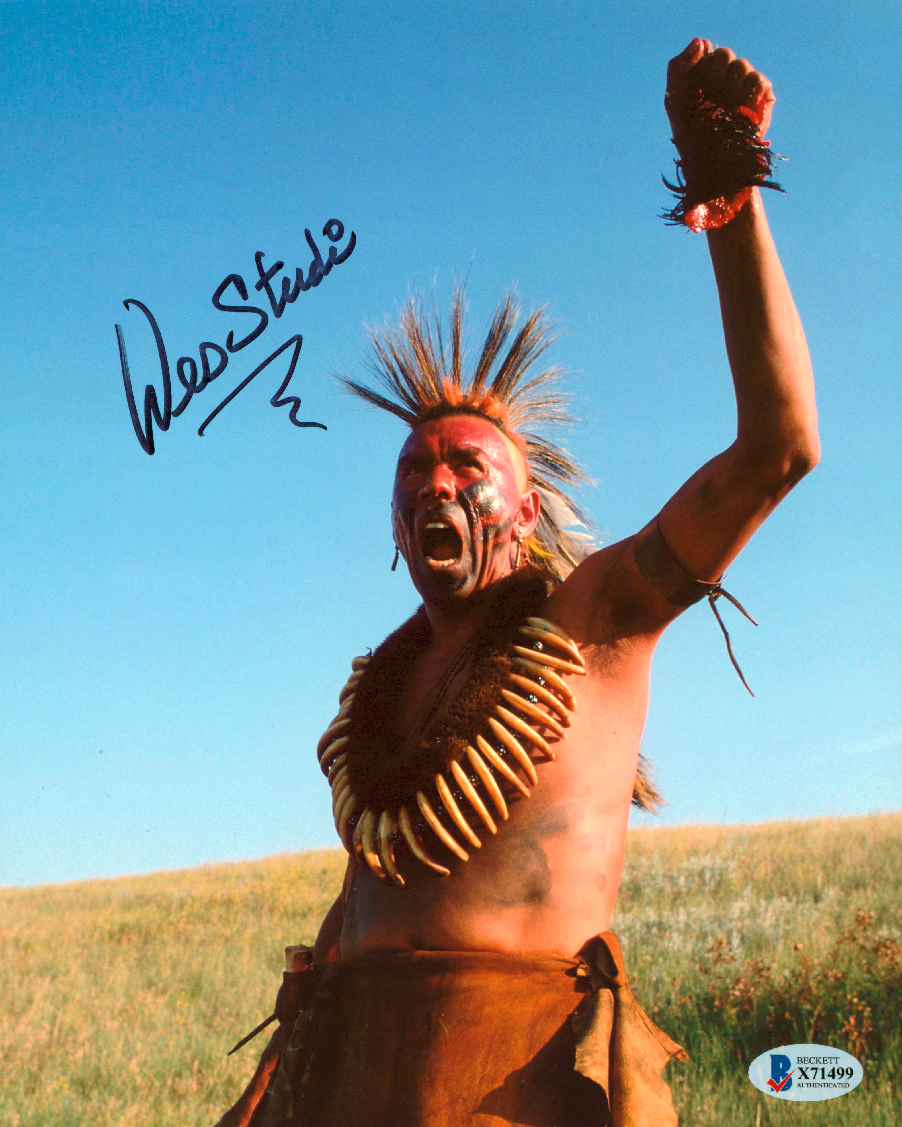 Wes Studi Dances with Wolves Authentic Signed 8x10 Photo Autographed BAS #X71499
