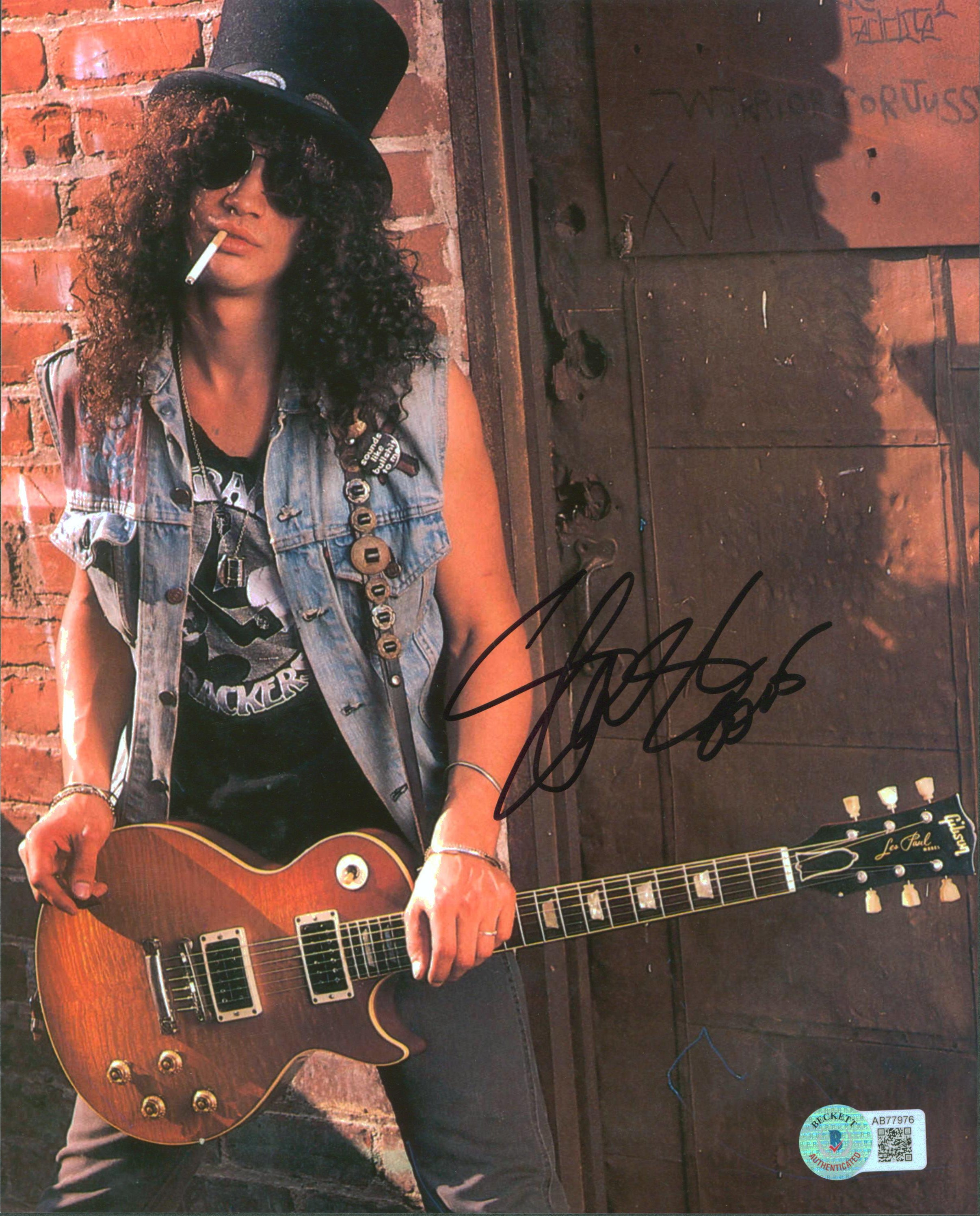 Slash Guns N' Roses Authentic Signed 8x10 Photo BAS #AB77976