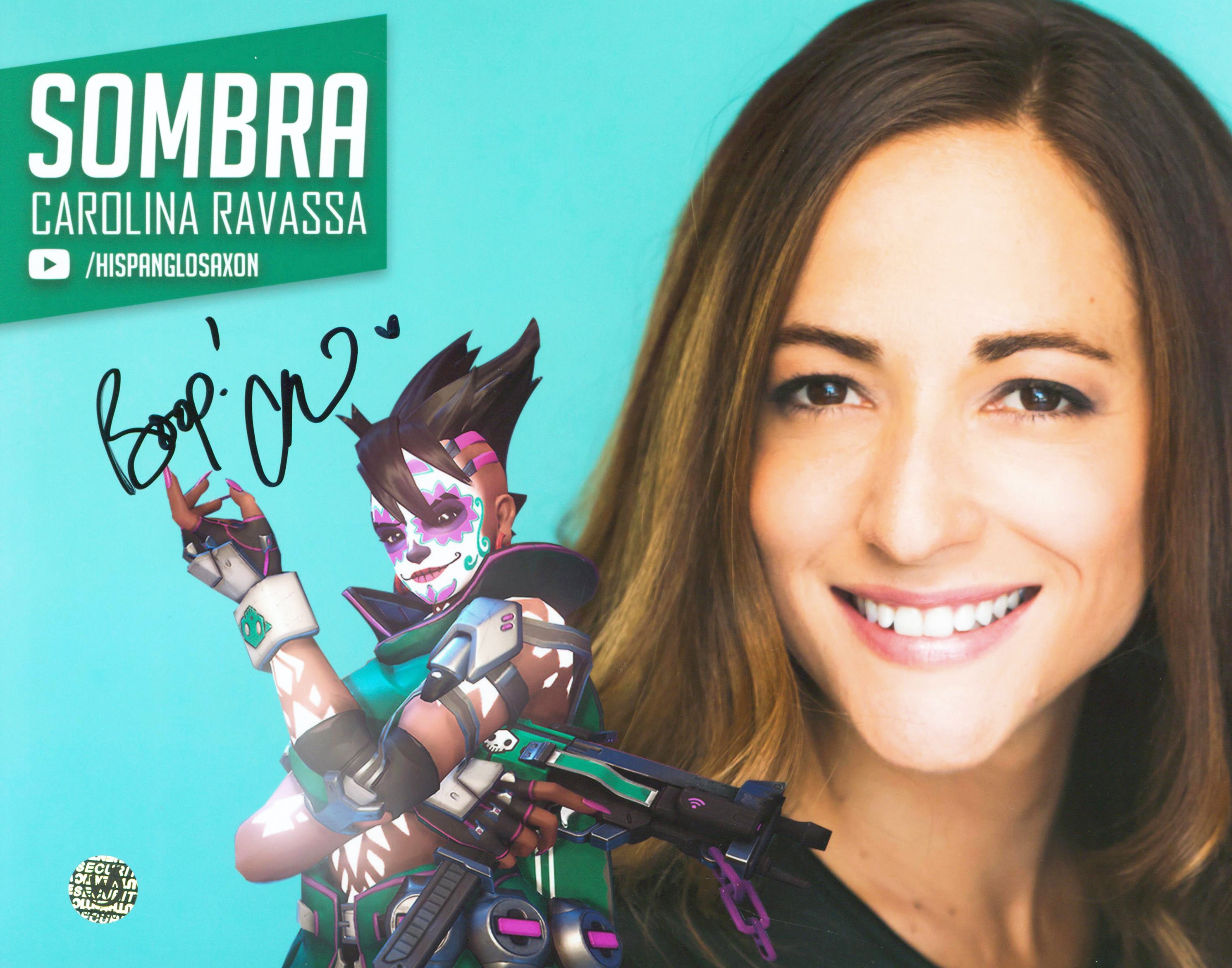 Carolina Ravassa Overwatch "Boop!" Authentic Signed 8x10 Photo Wizard World 1