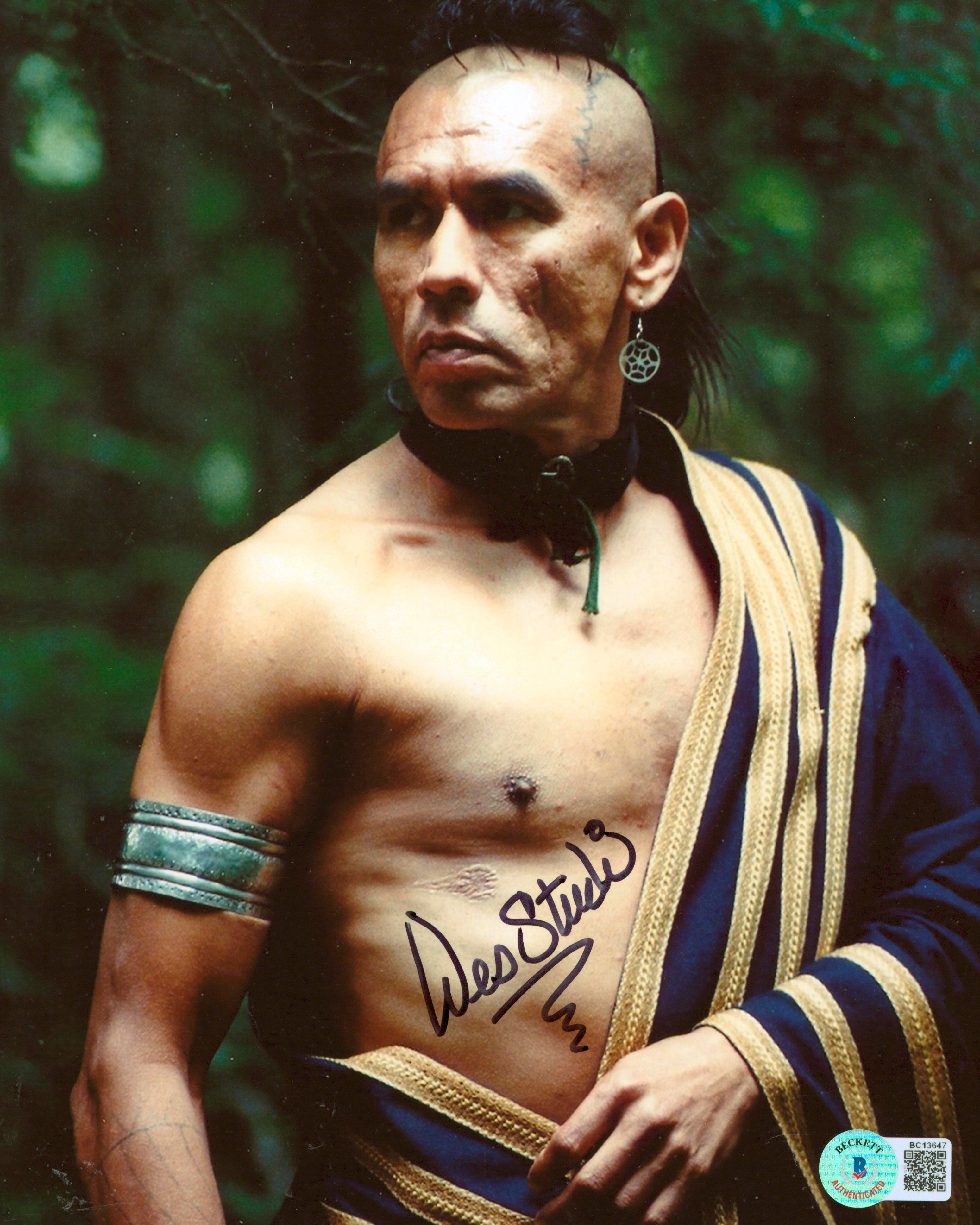 Wes Studi The Last of the Mohicans Authentic Signed 8x10 Photo BAS #BC13647