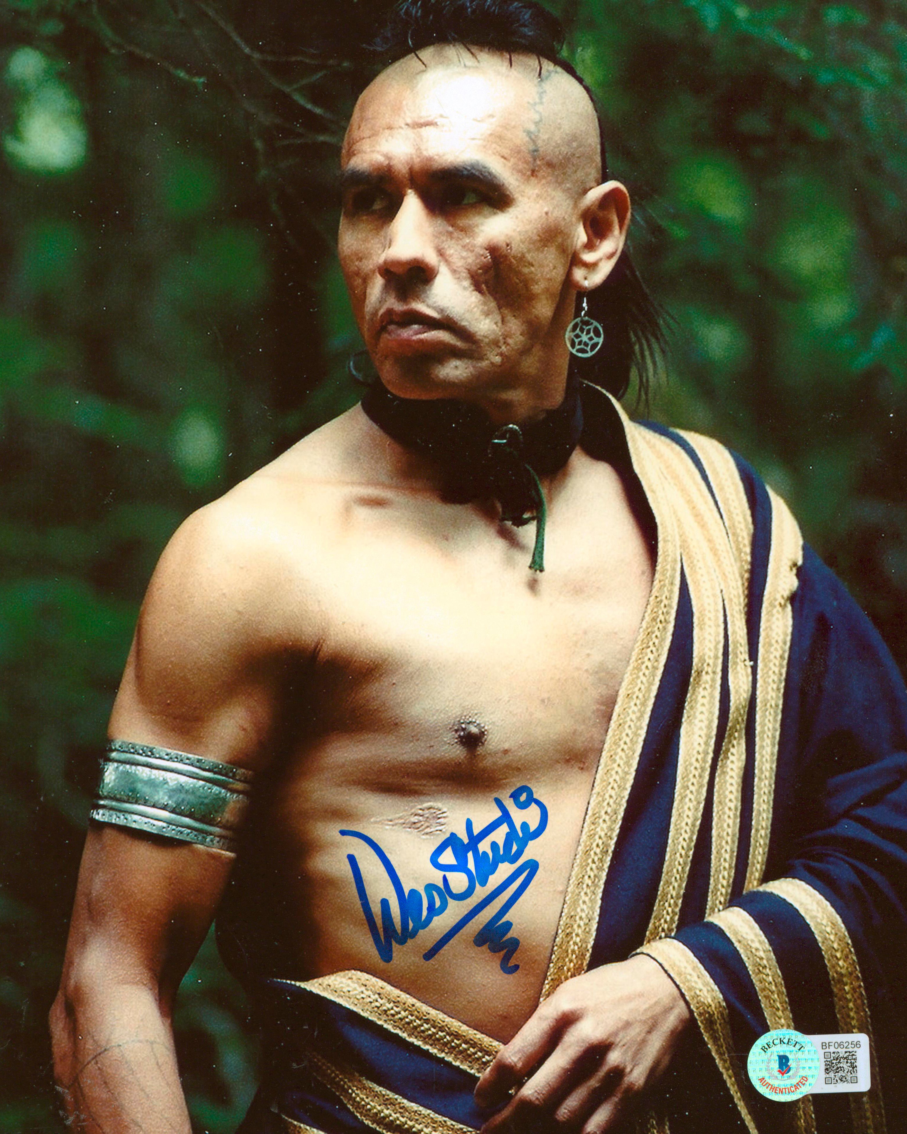 Wes Studi The Last of the Mohicans Authentic Signed 8x10 Photo BAS #BF06256