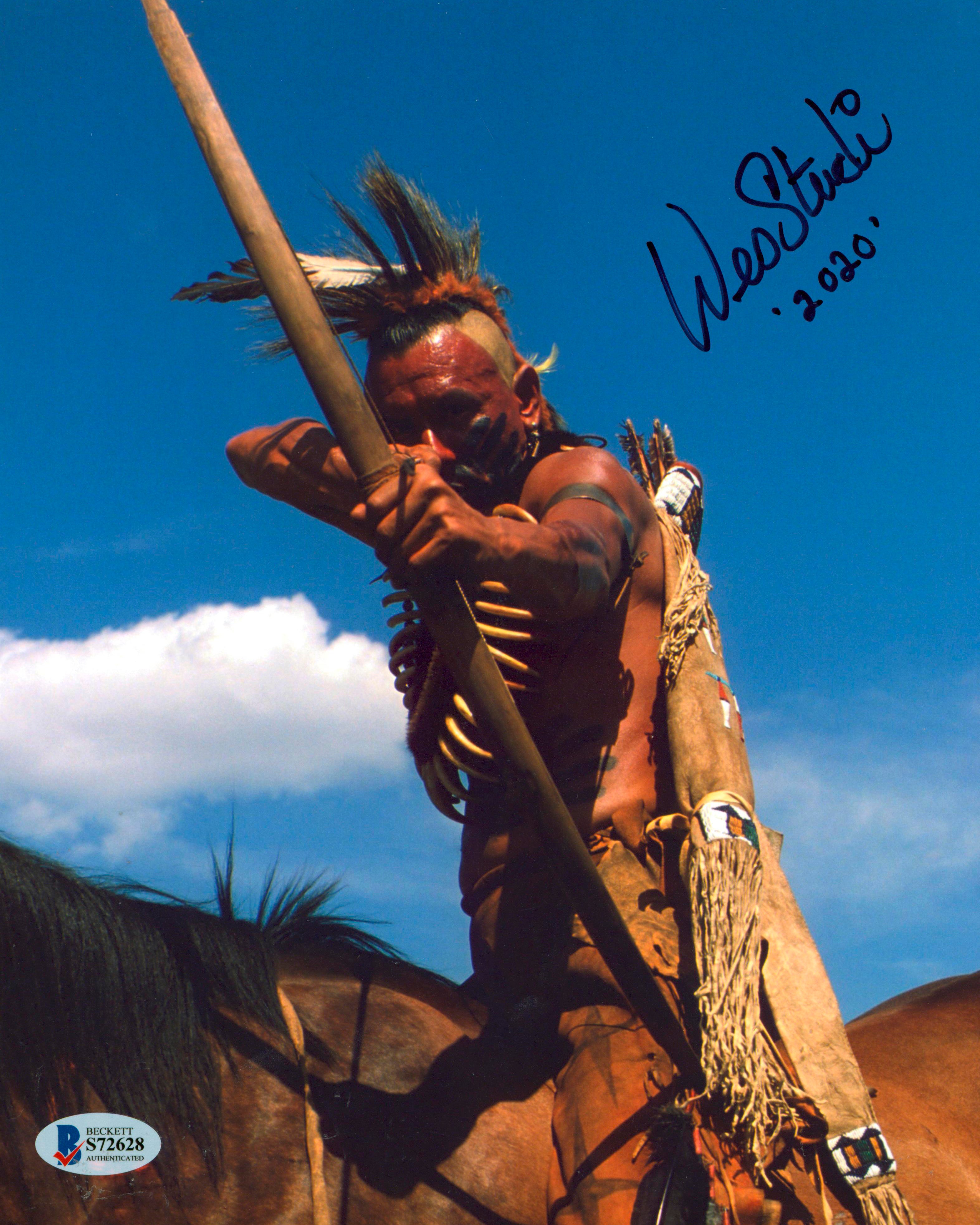 Wes Studi Dances with Wolves "2020" Authentic Signed 8x10 Photo BAS #S72628