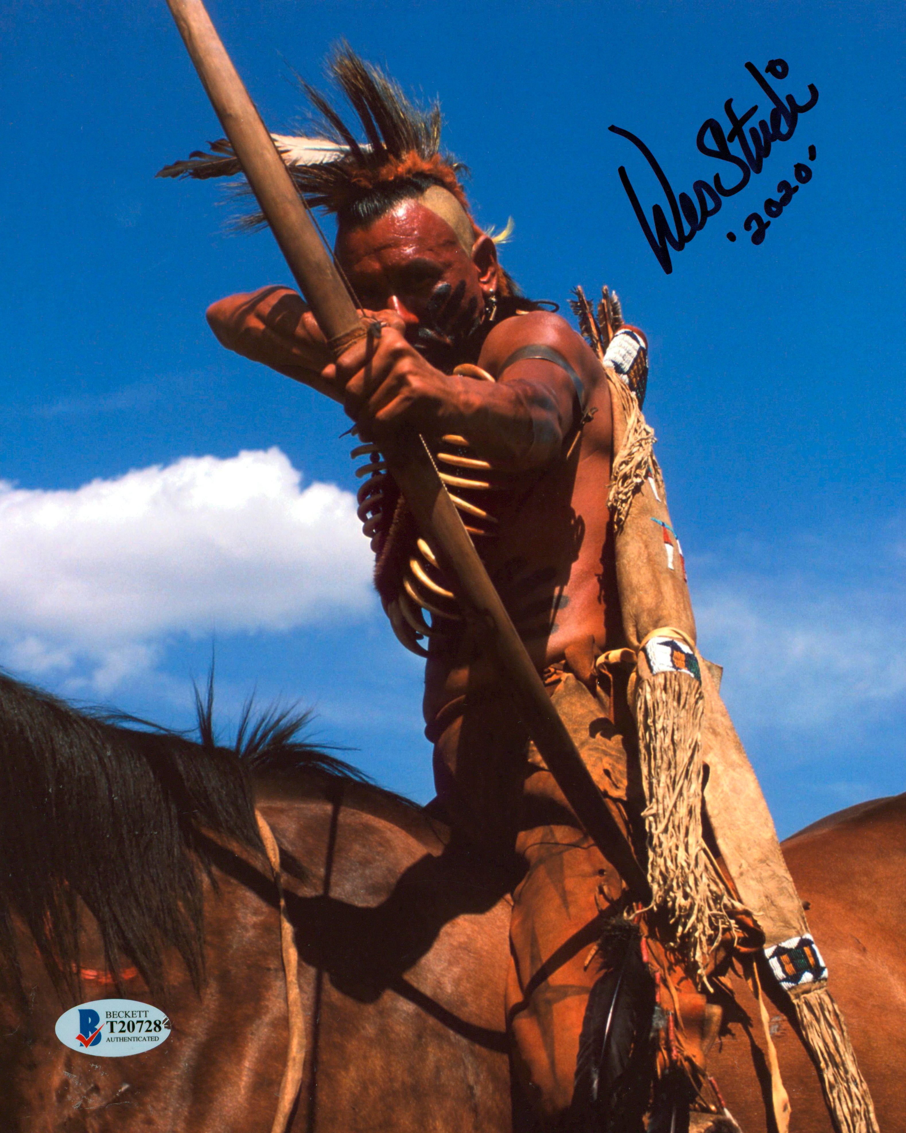 Wes Studi Dances with Wolves "2020" Authentic Signed 8x10 Photo BAS #T20728