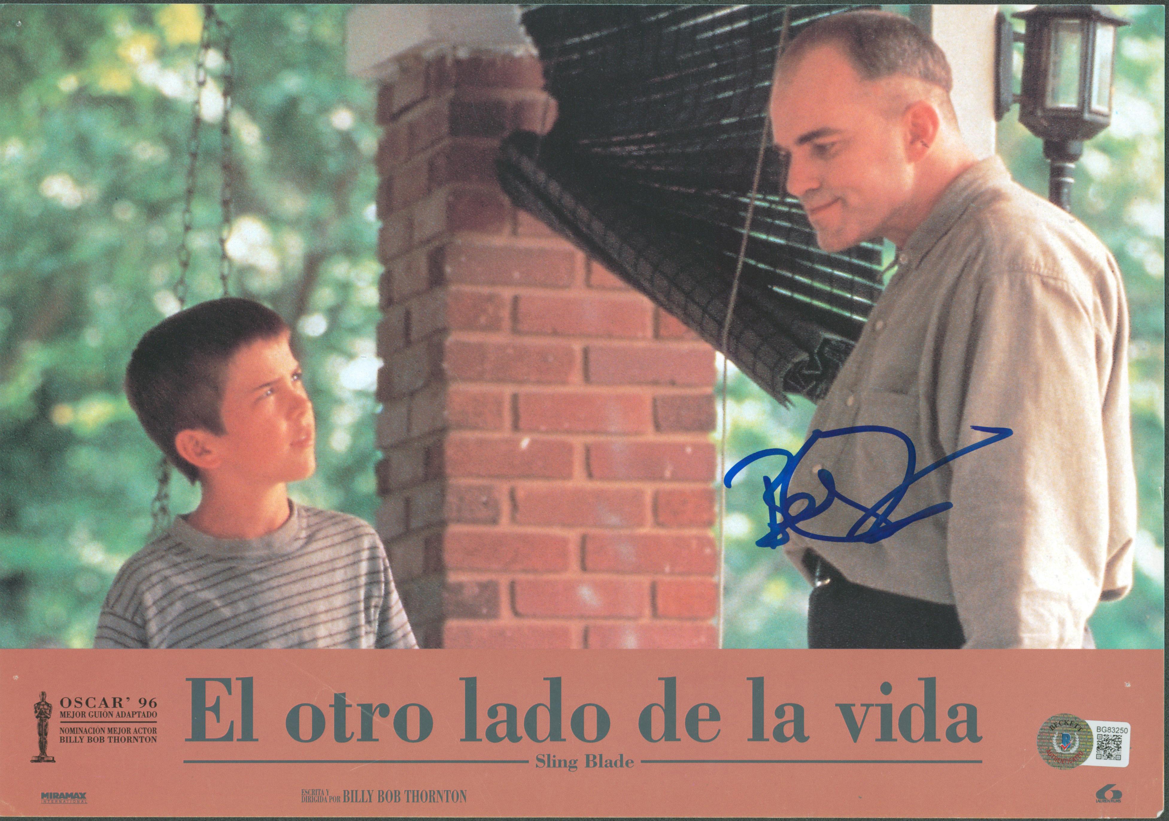 Billy Bob Thornton Sling Blade Authentic Signed 9x13 Photo BAS #BG83250