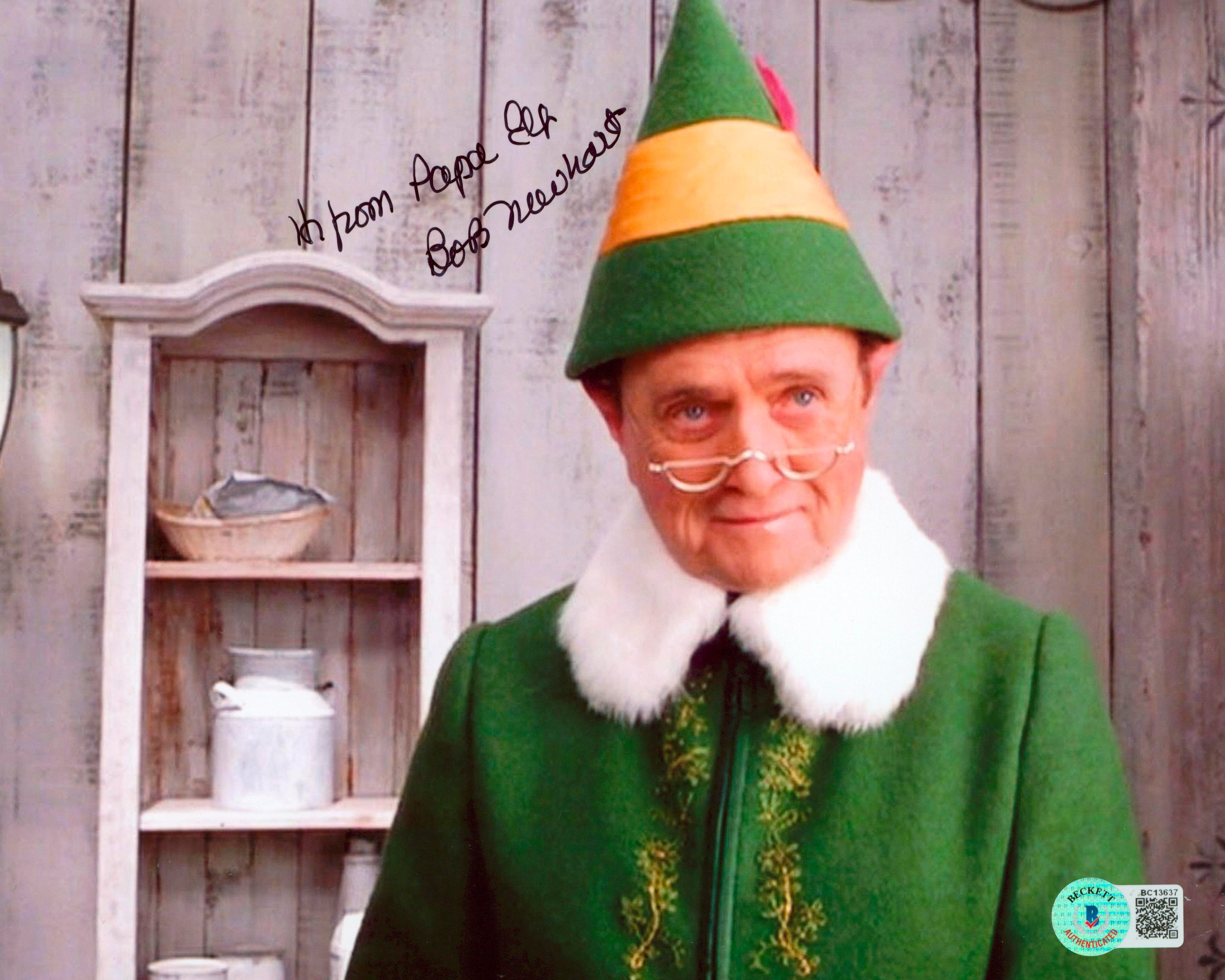 Bob Newhart Elf "Hi From Papa Elf" Authentic Signed 8x10 Photo BAS #BC13637