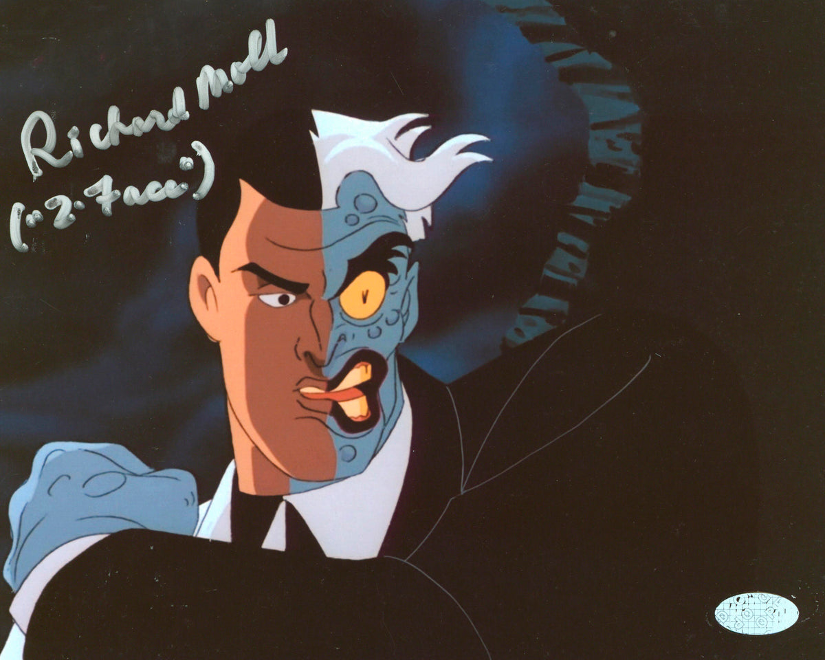Richard Moll Batman The Animated Series "2 Face" Signed 8x10 Photo BAS #Z99627