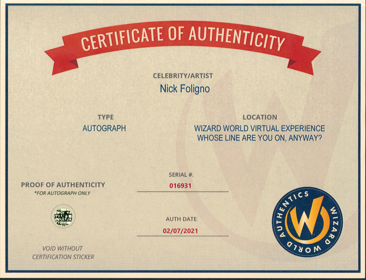 Blue Jackets Nick Foligno Authentic Signed 8x10 Photo Autographed Wizard World