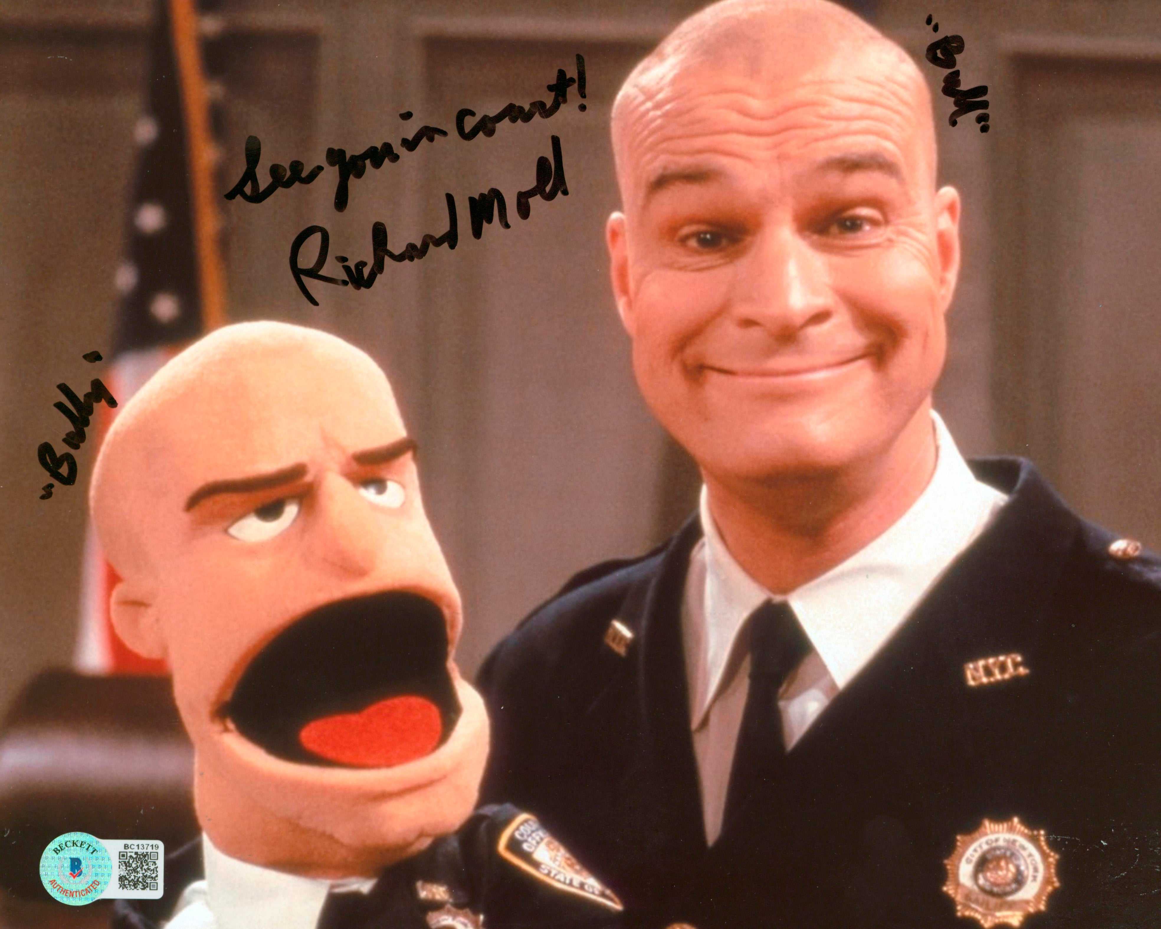 Richard Moll Night Court "See You In Court!" Signed 8x10 Photo BAS #BC13719