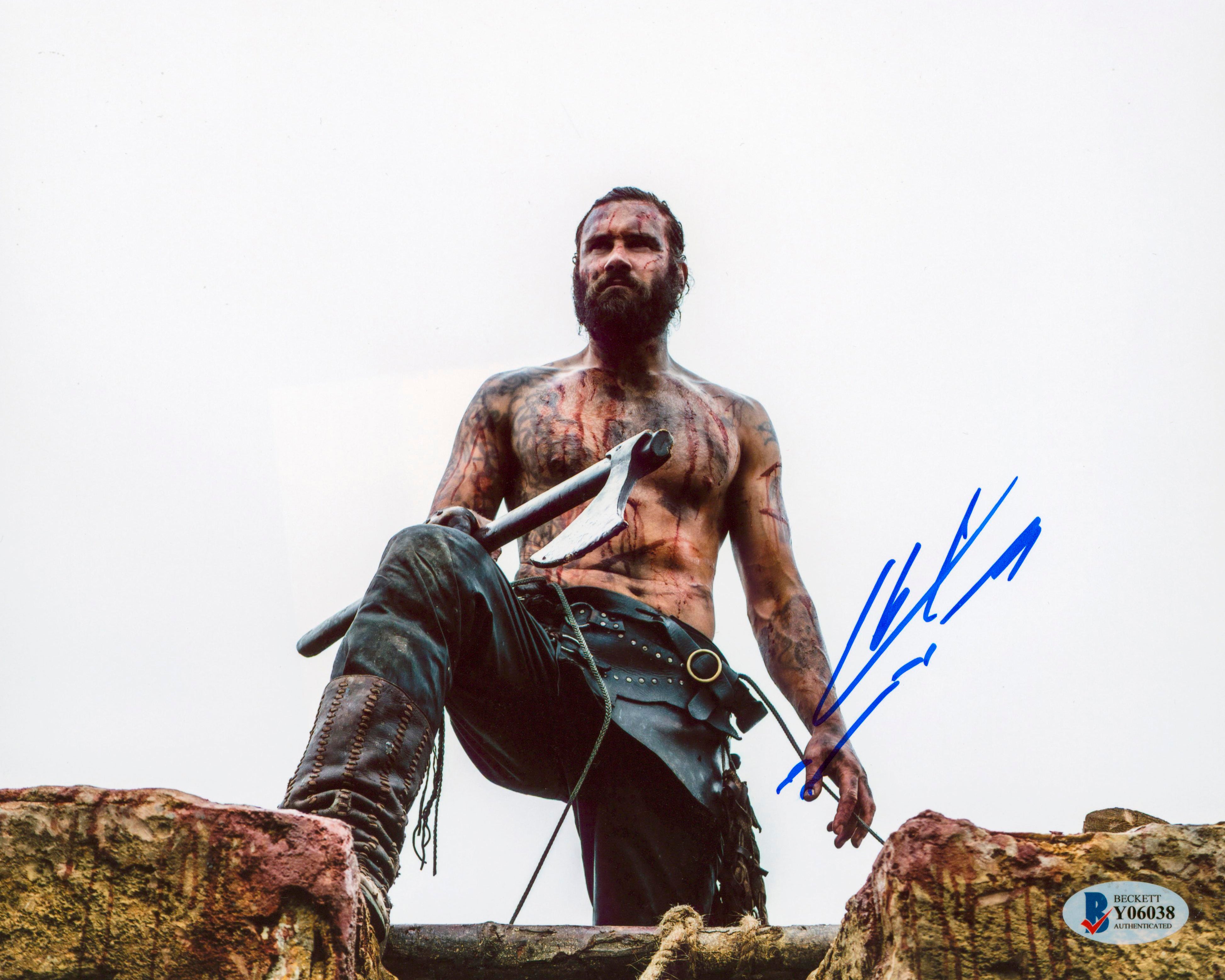 Clive Standen Vikings Authentic Signed 8x10 Photo Autographed BAS #Y06038