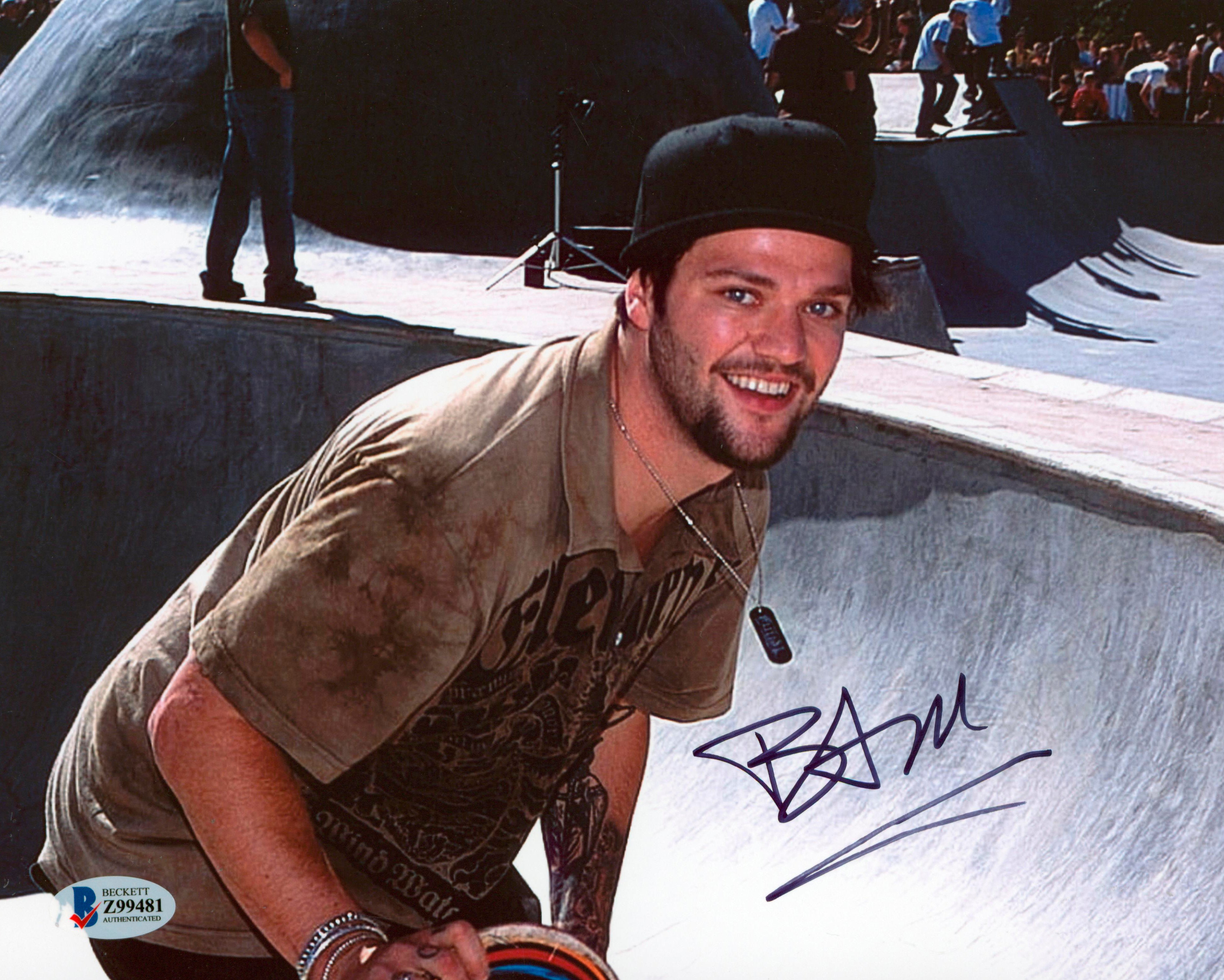 Bam Margera Jackass Authentic Signed 8x10 Photo Autographed BAS #Z99481